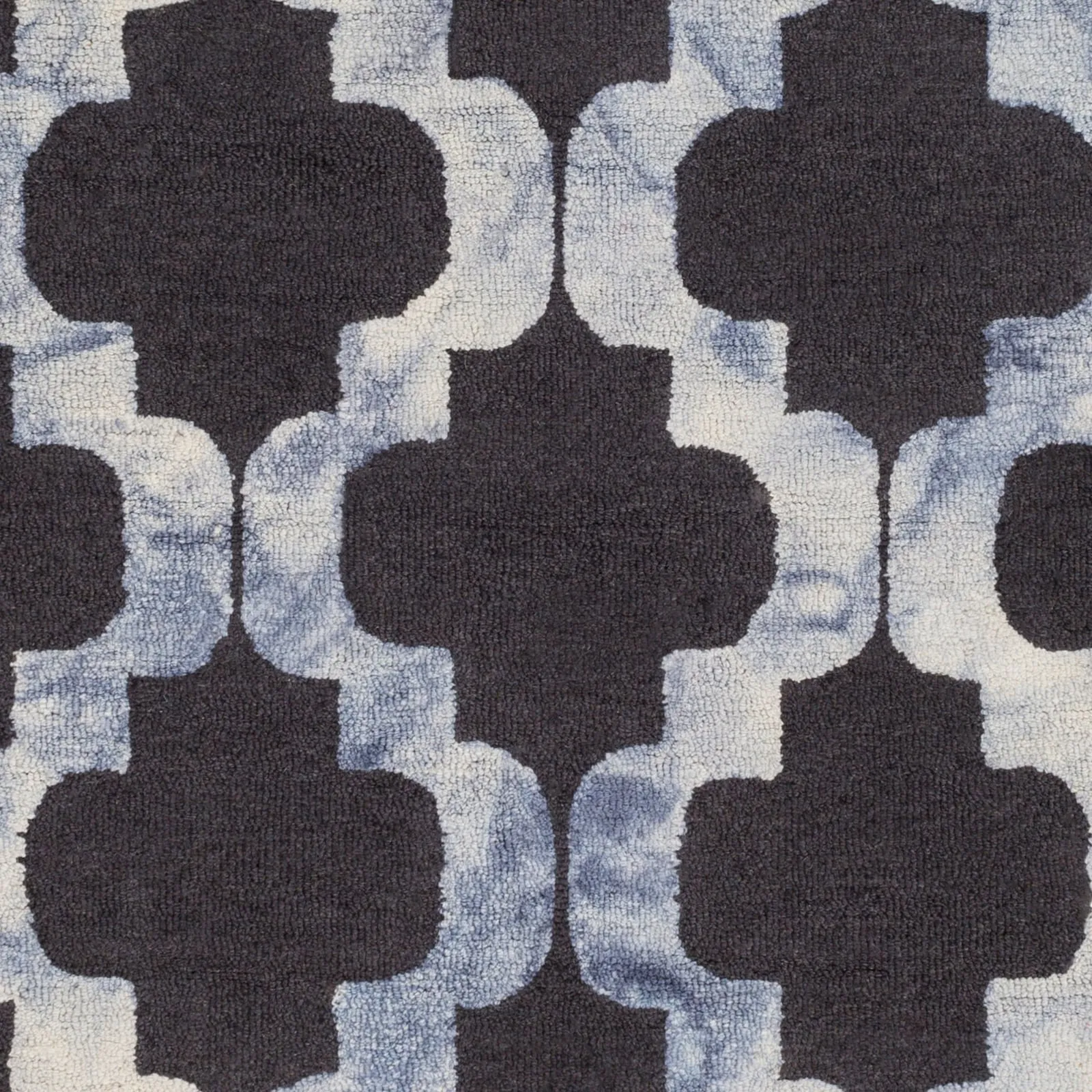 Hand-Hooked Rushden Moroccan Trellis Wool Area Rug