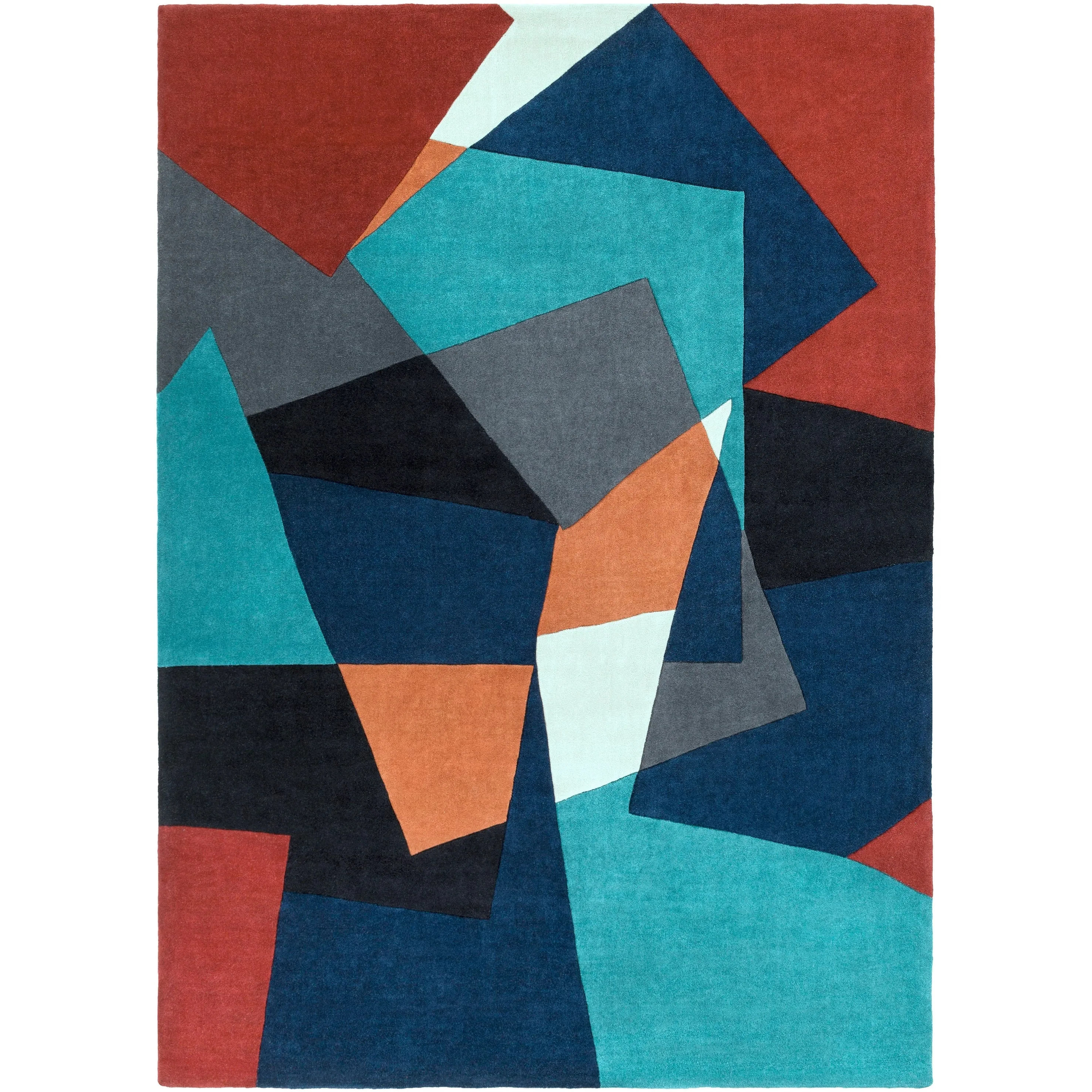 Hand-tufted Abstract Geometric Contemporary Area Rug