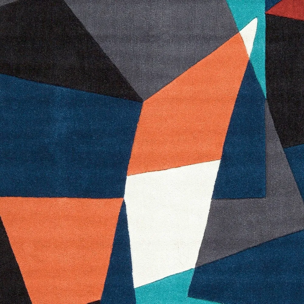 Hand-tufted Abstract Geometric Contemporary Area Rug