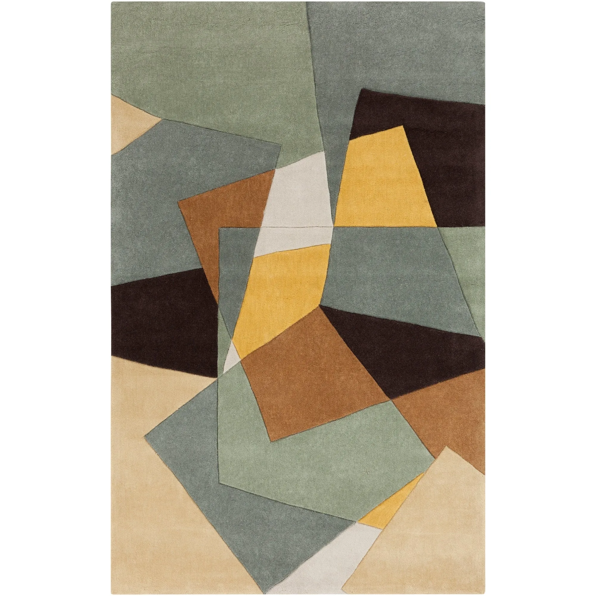 Hand-tufted Abstract Geometric Contemporary Area Rug