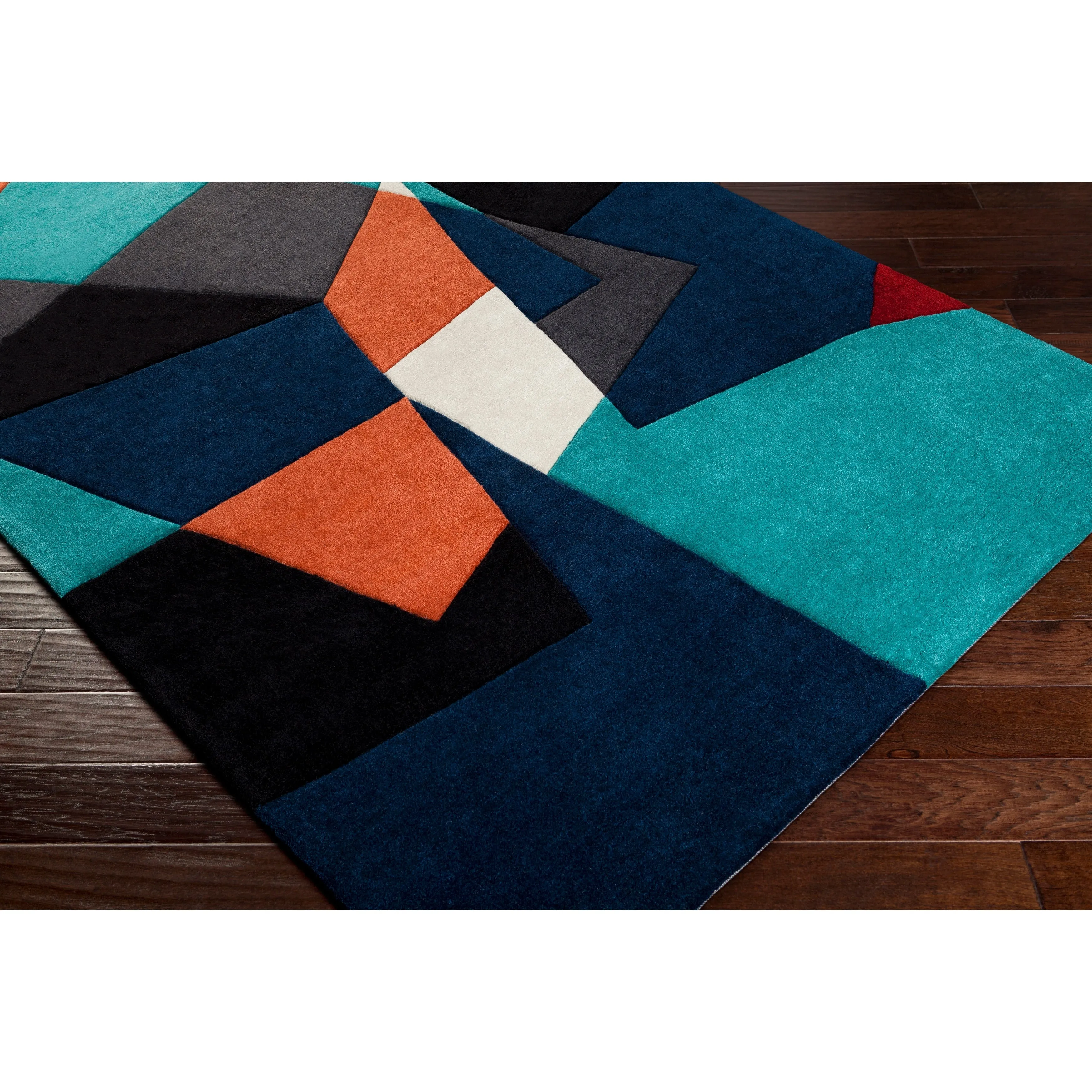 Hand-tufted Abstract Geometric Contemporary Area Rug