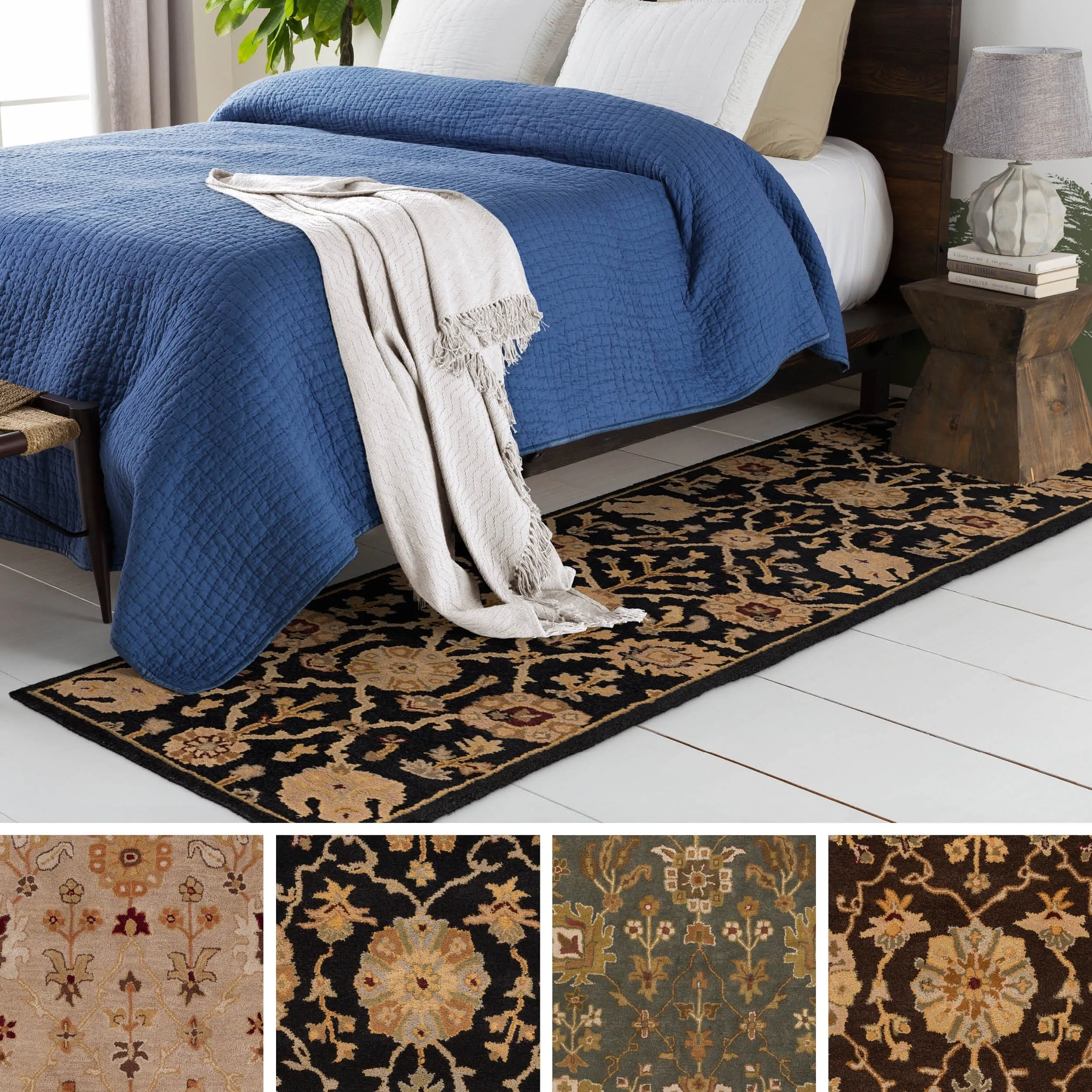 Hand-Tufted Amble Floral Wool Rug