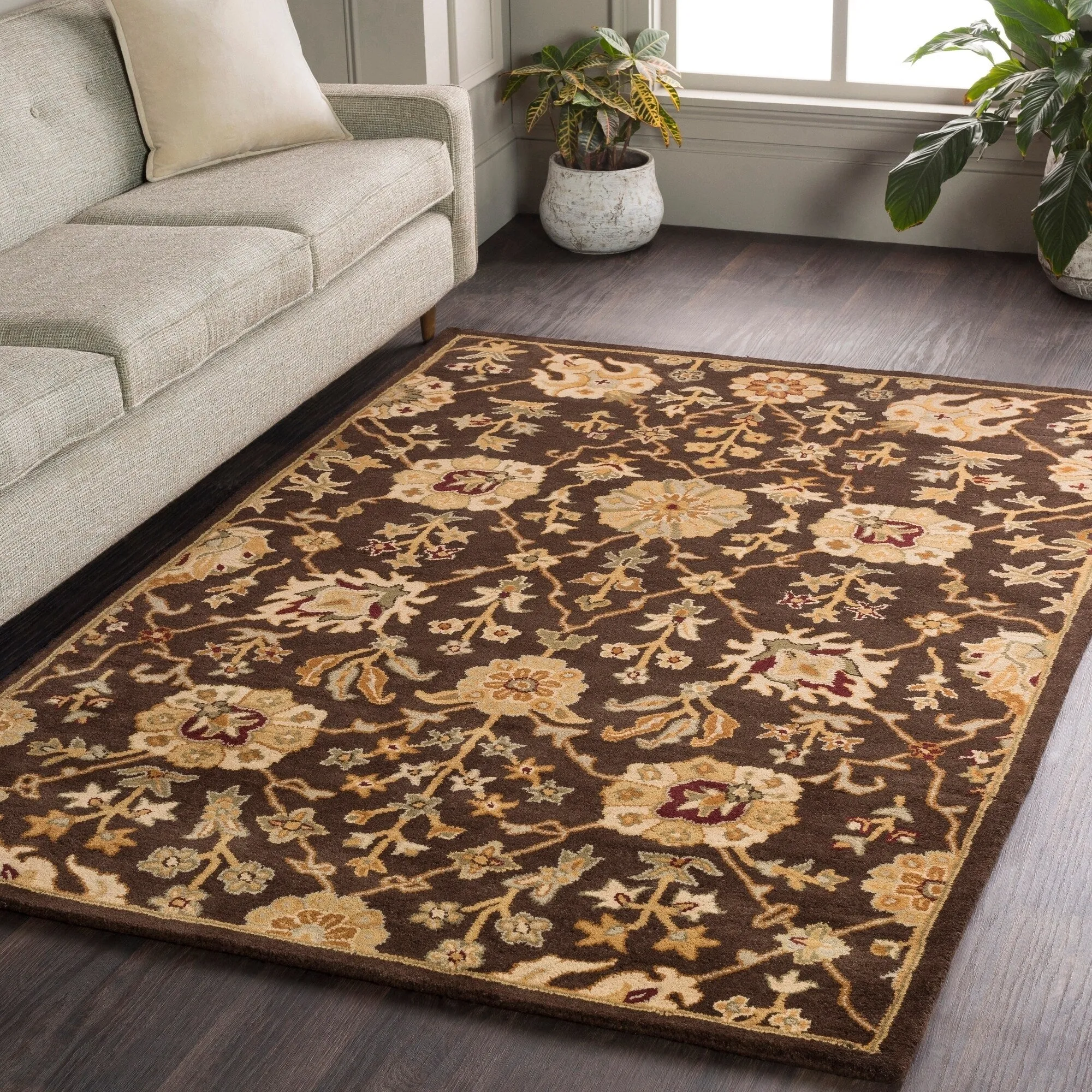 Hand-Tufted Amble Floral Wool Rug