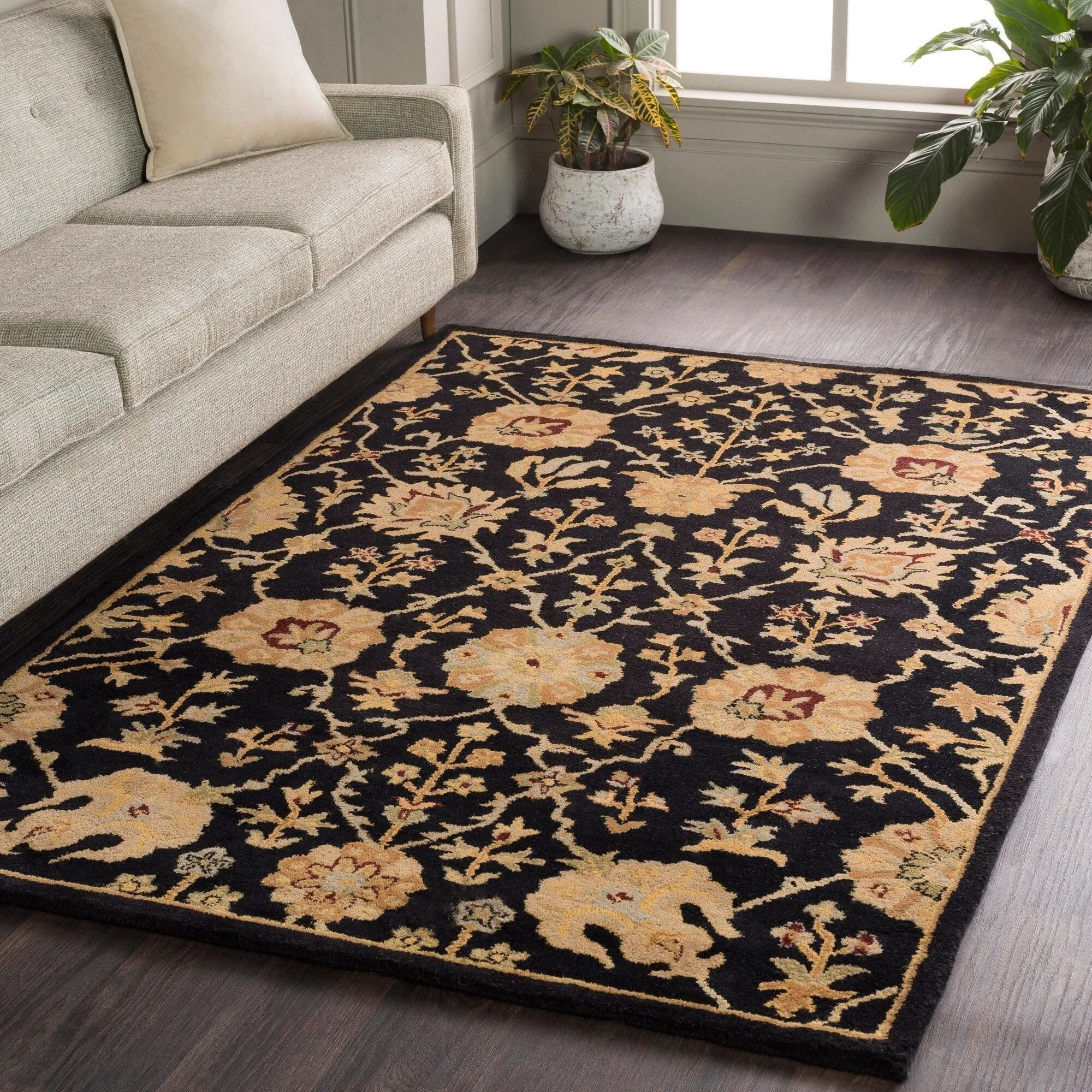 Hand-Tufted Amble Floral Wool Rug