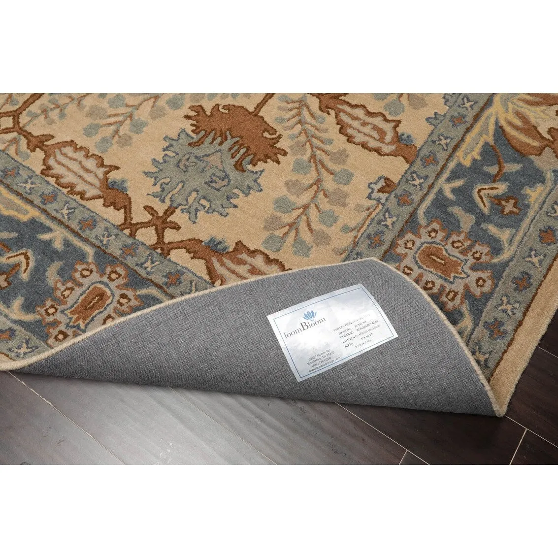 Hand Tufted Arts &Crafts 100% Wool Traditional Oriental Area Rug Beige