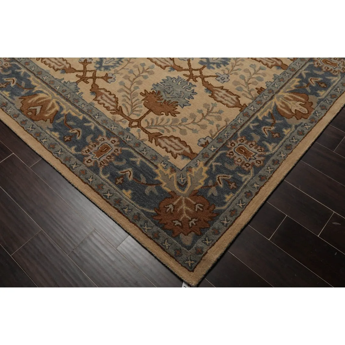 Hand Tufted Arts &Crafts 100% Wool Traditional Oriental Area Rug Beige