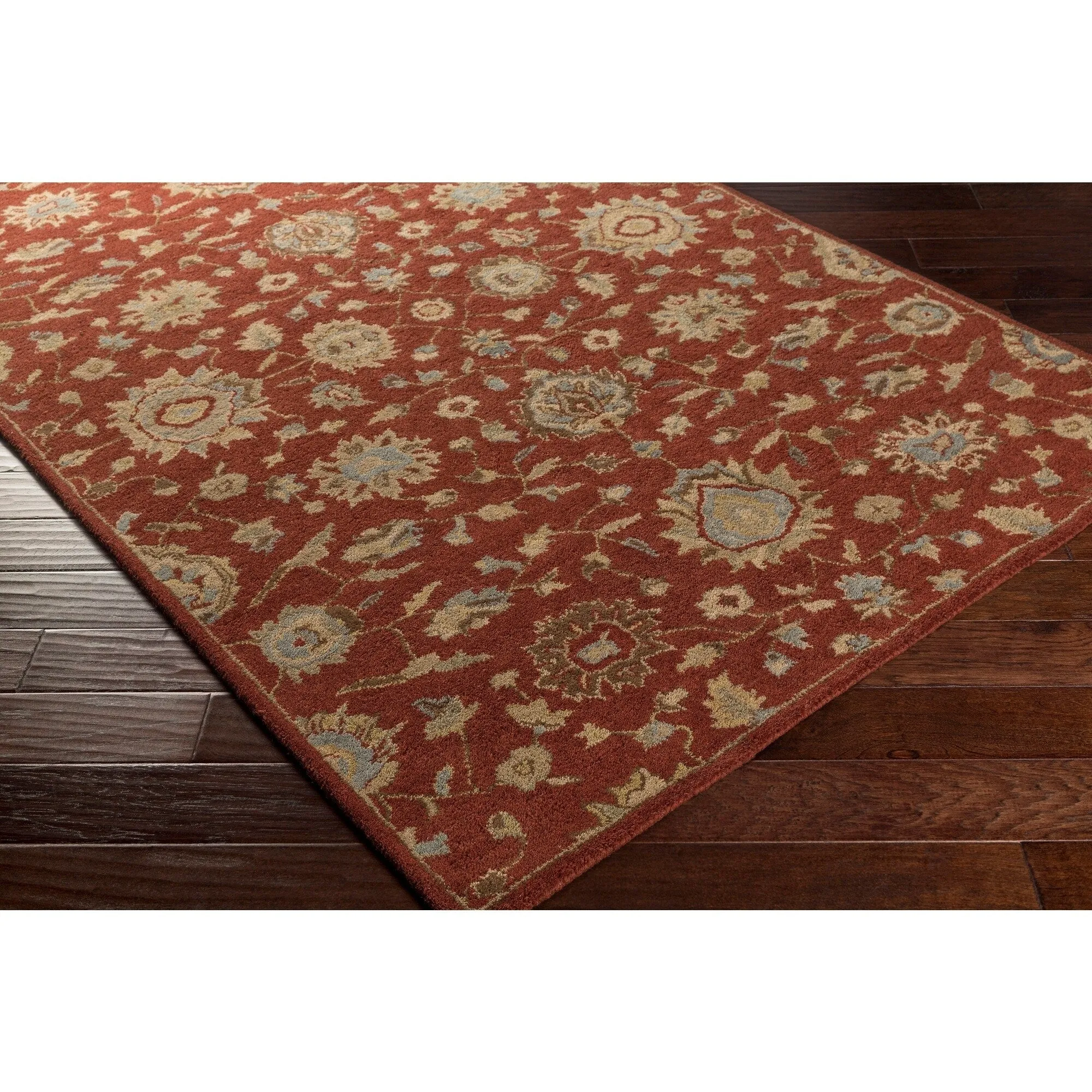 Hand-Tufted Calne Floral Wool Rug