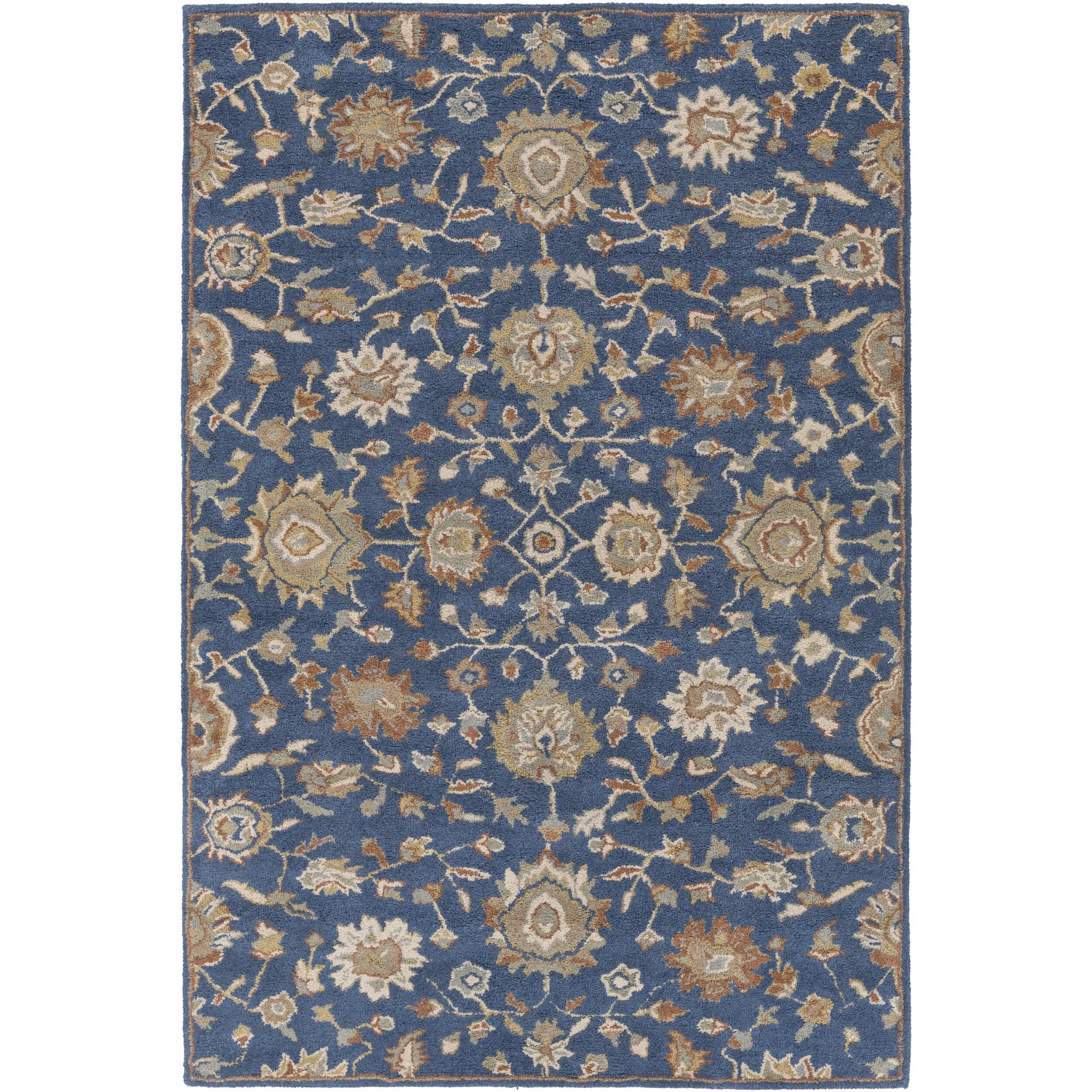 Hand-Tufted Calne Floral Wool Rug