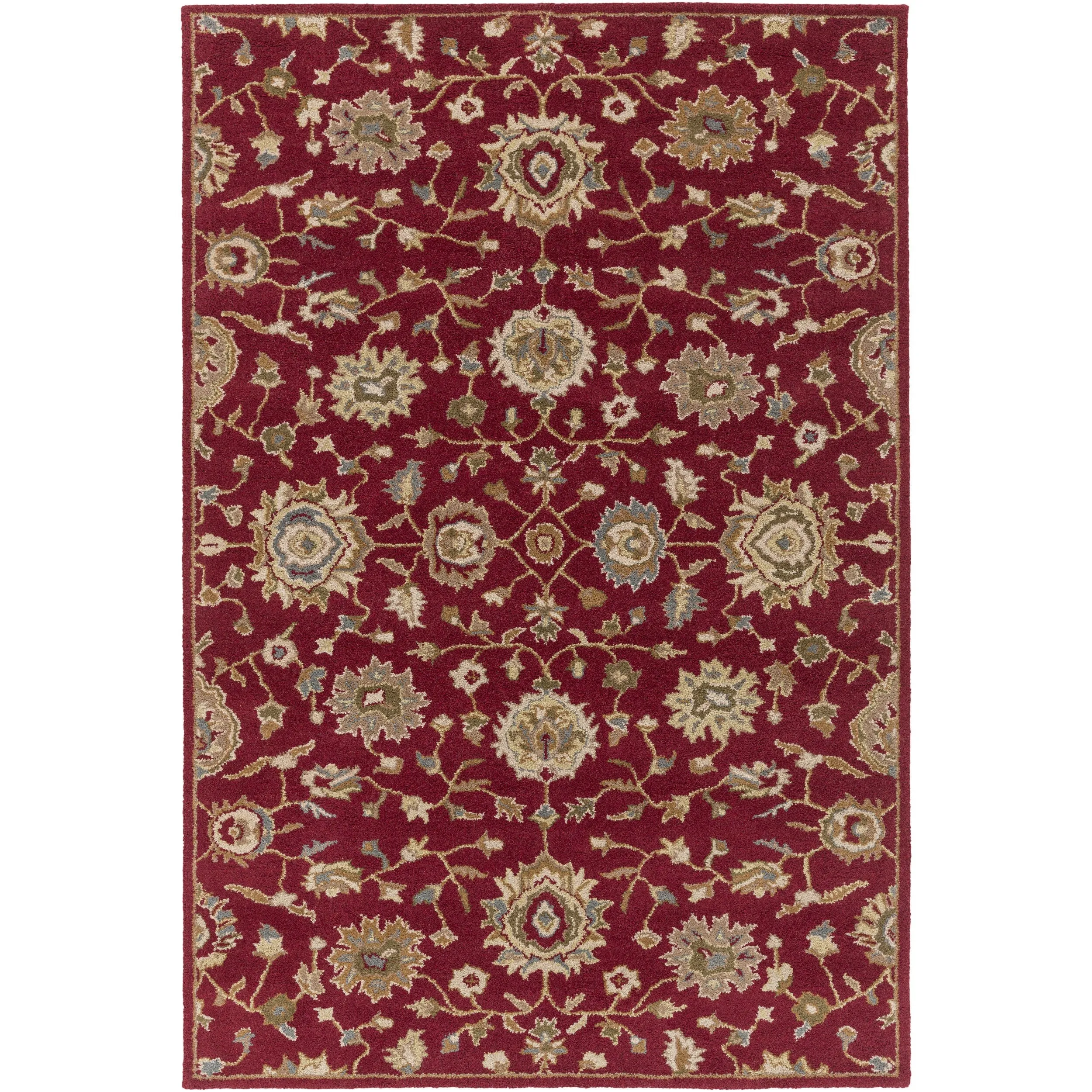 Hand-Tufted Calne Floral Wool Rug