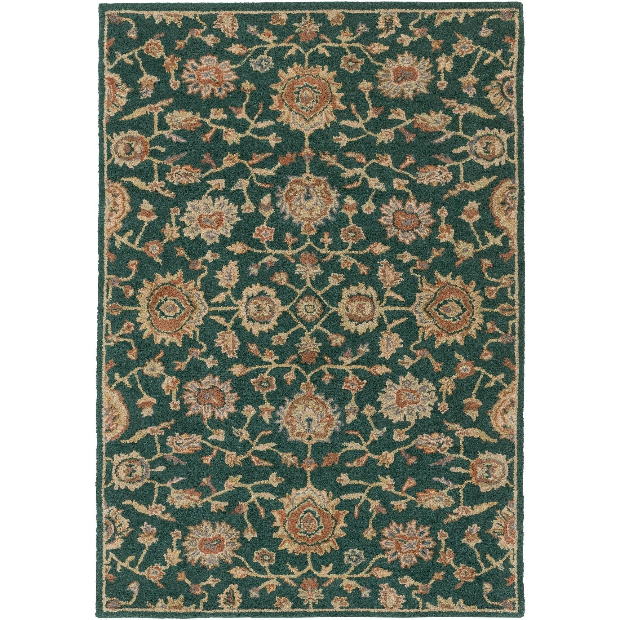 Hand-Tufted Calne Floral Wool Rug