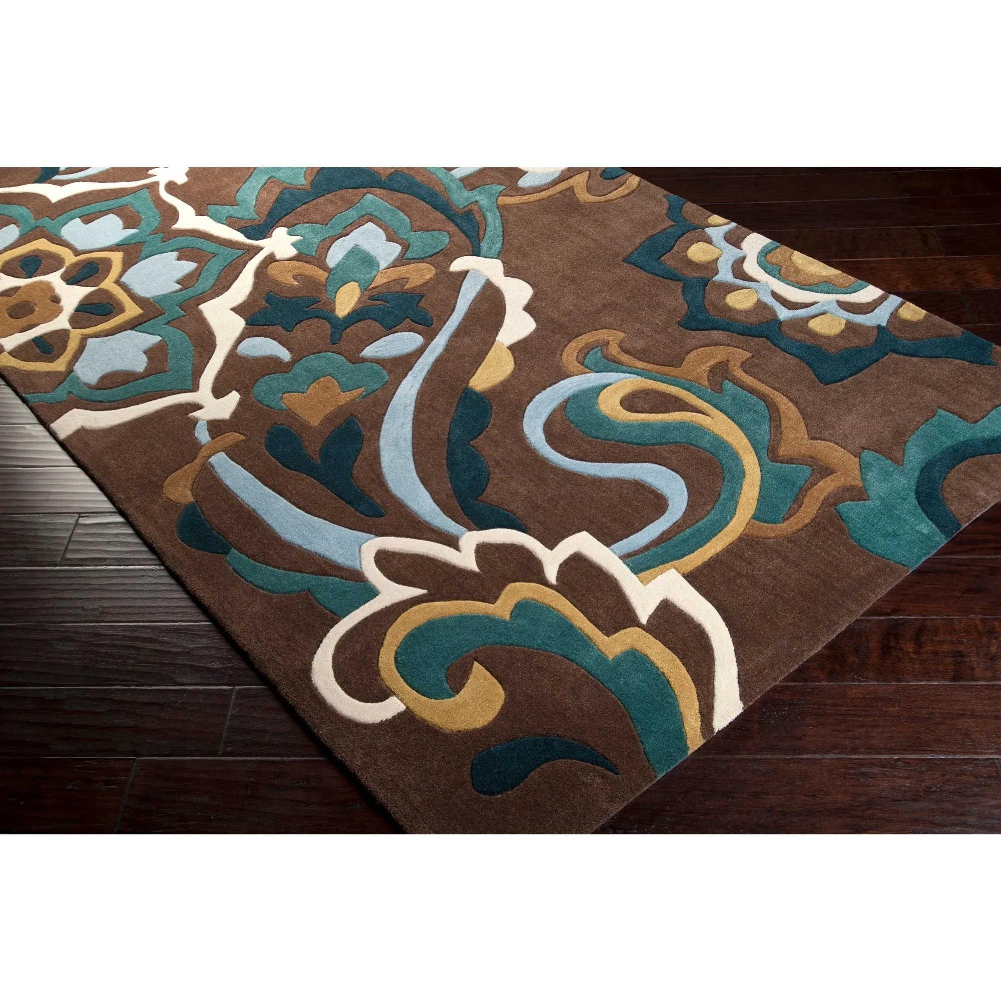 Hand-tufted Floral Contemporary Accent Area Rug