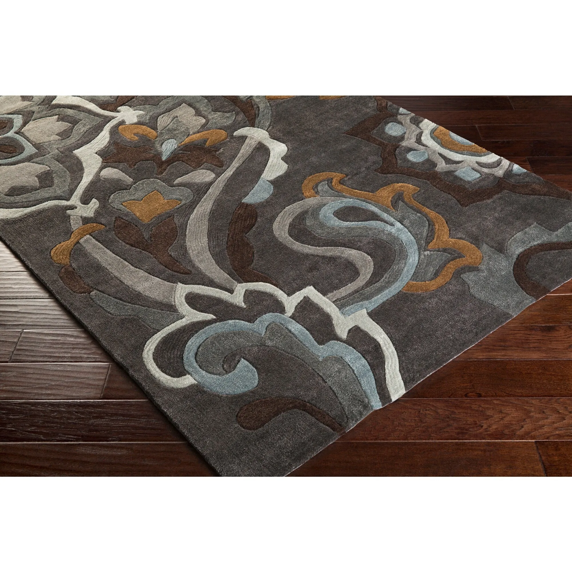 Hand-tufted Floral Contemporary Accent Area Rug