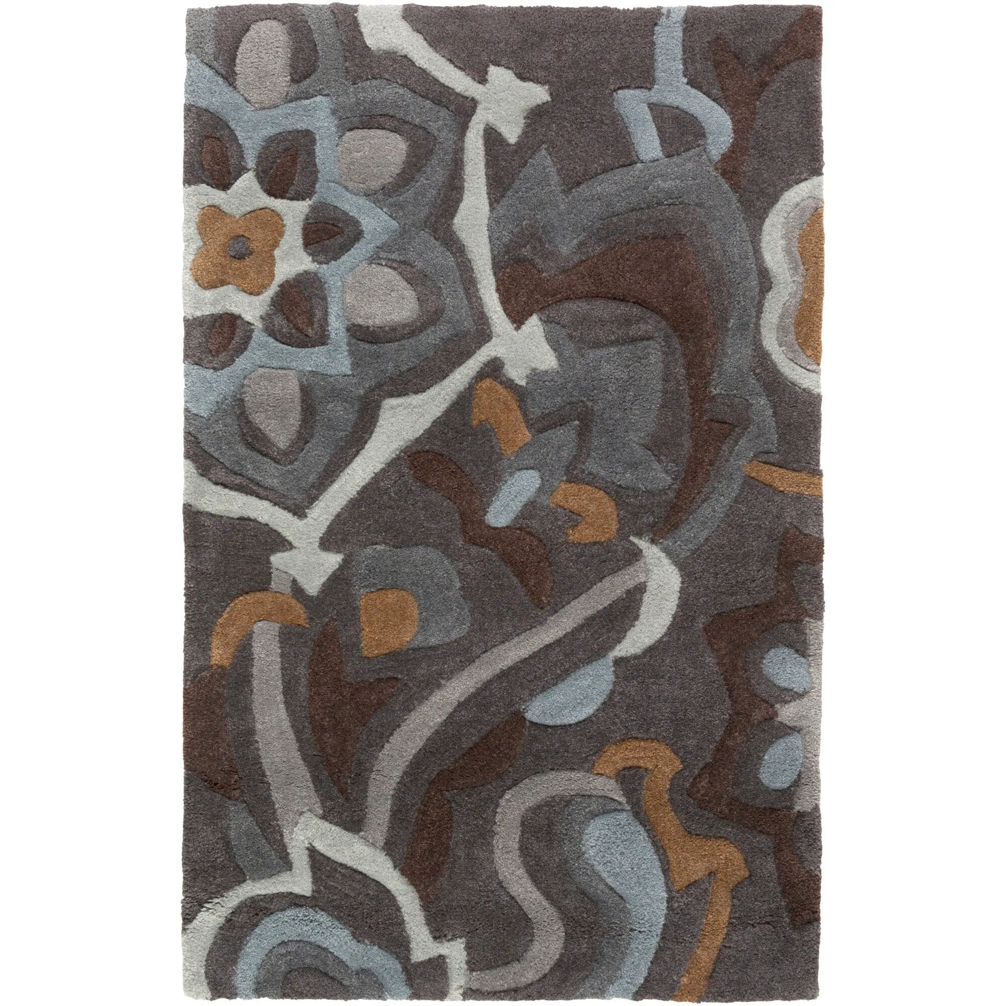 Hand-tufted Floral Contemporary Accent Area Rug