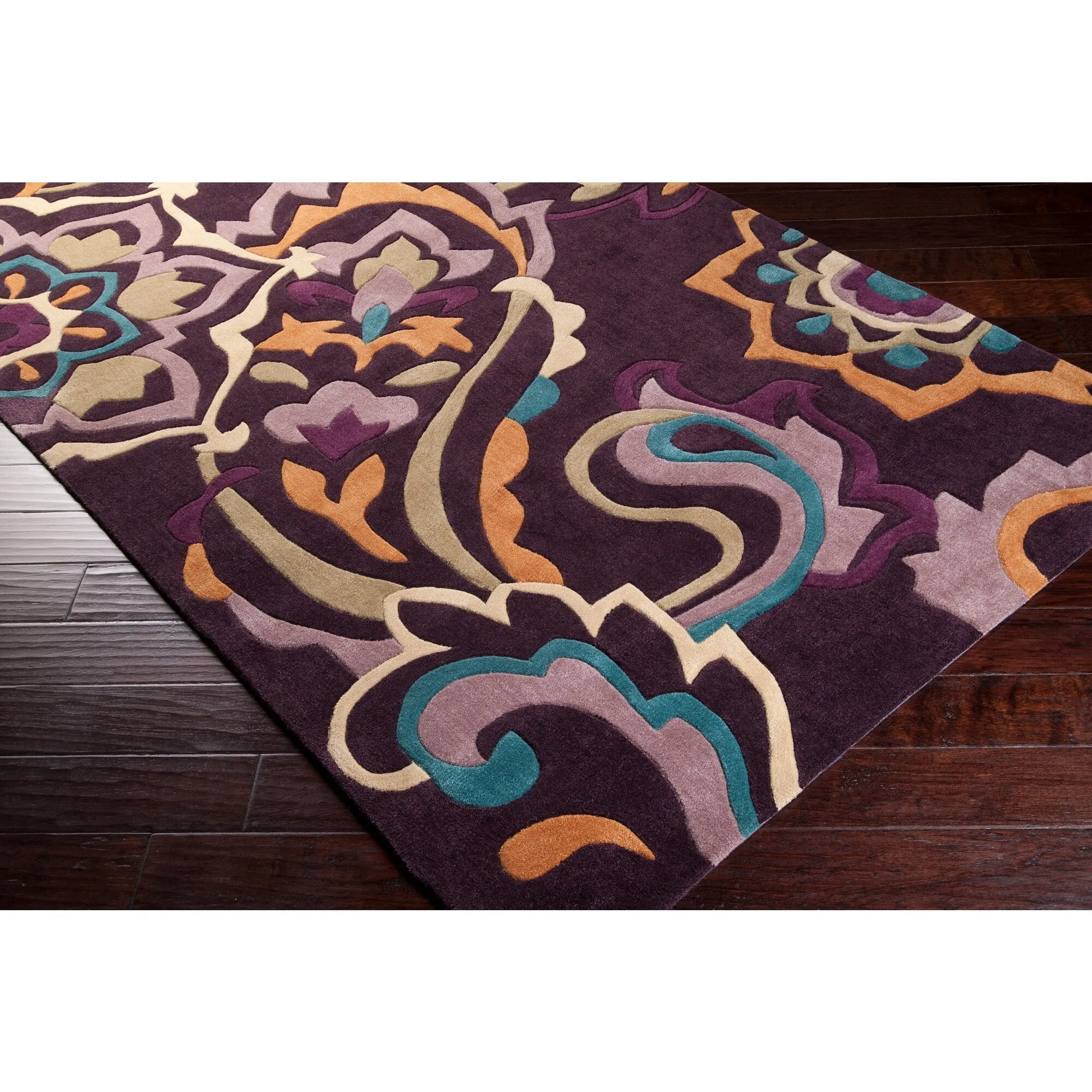 Hand-tufted Floral Contemporary Accent Area Rug