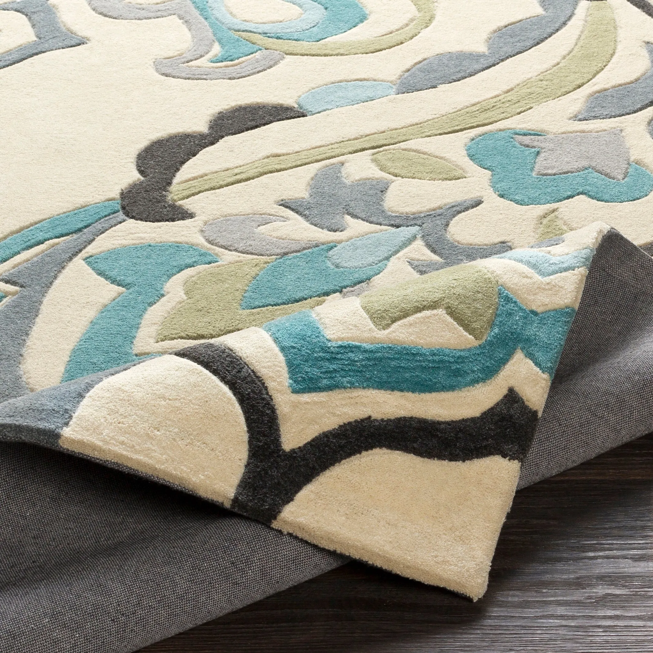 Hand-tufted Floral Contemporary Accent Area Rug