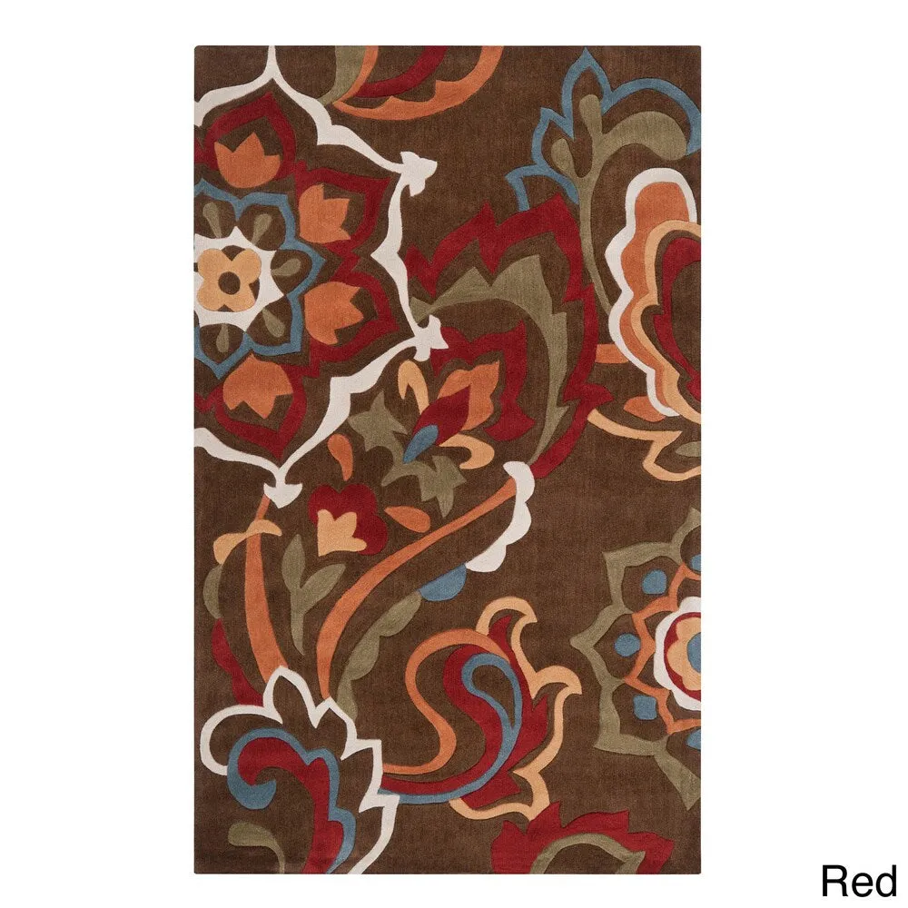 Hand-tufted Floral Contemporary Accent Area Rug