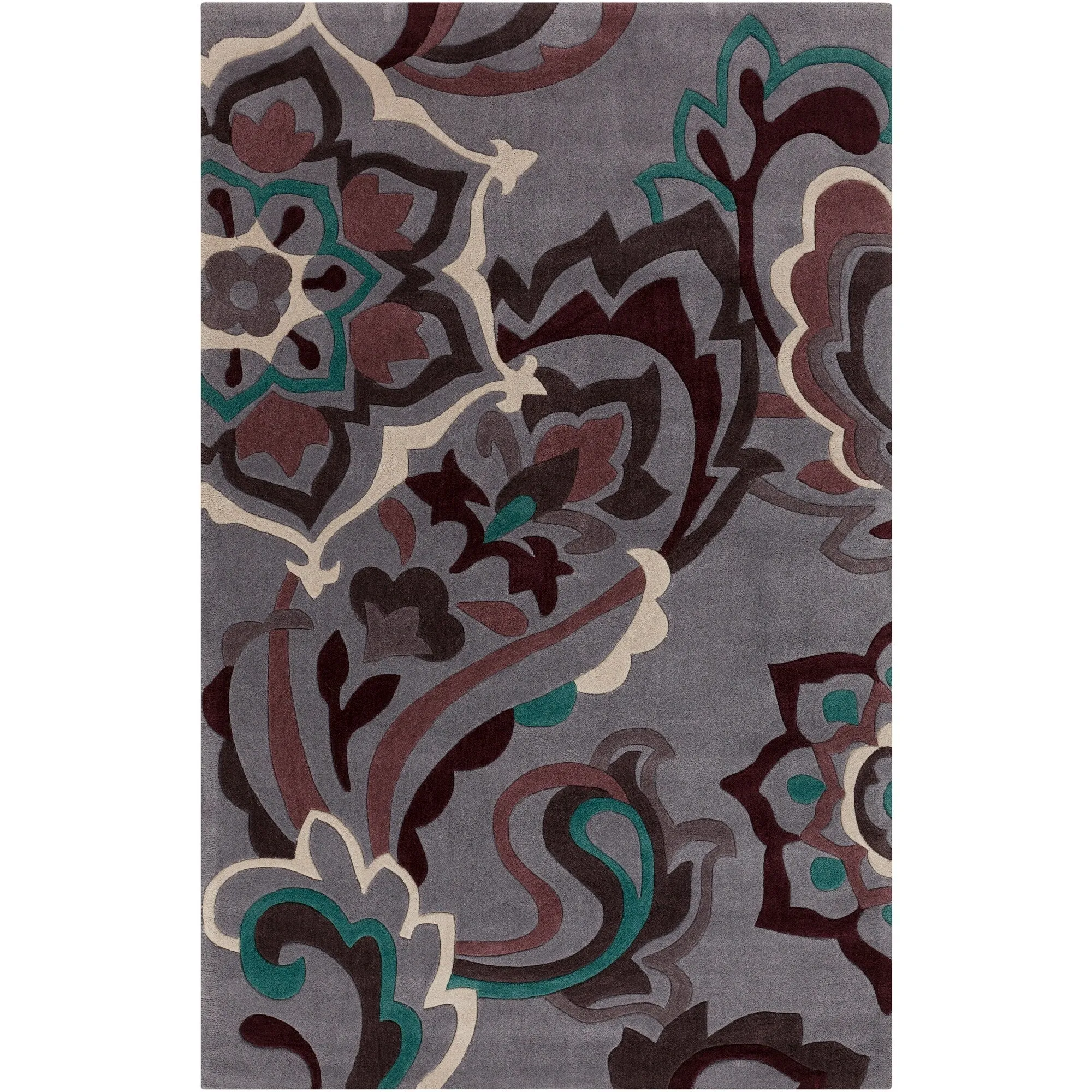Hand-tufted Floral Contemporary Accent Area Rug