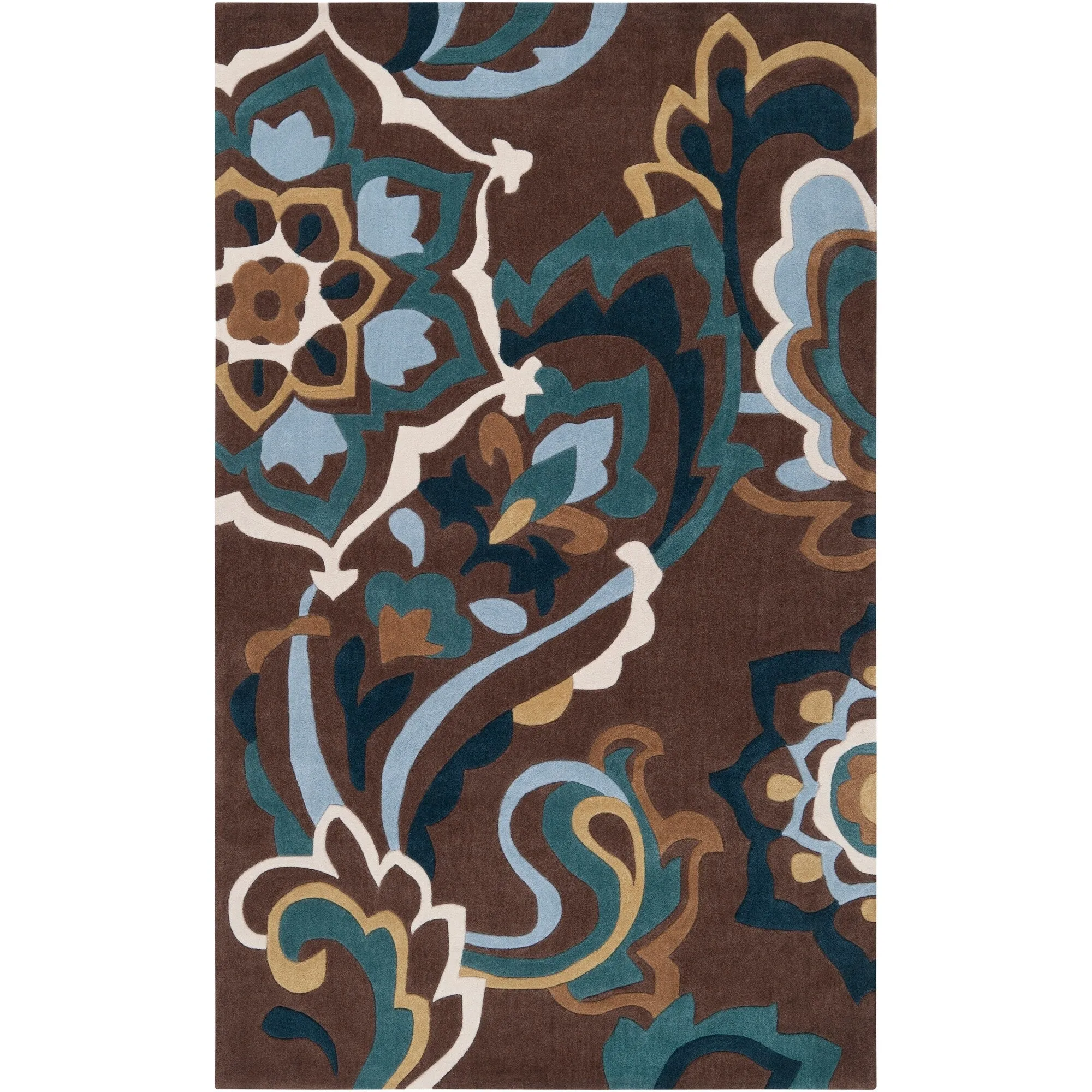 Hand-tufted Floral Contemporary Accent Area Rug