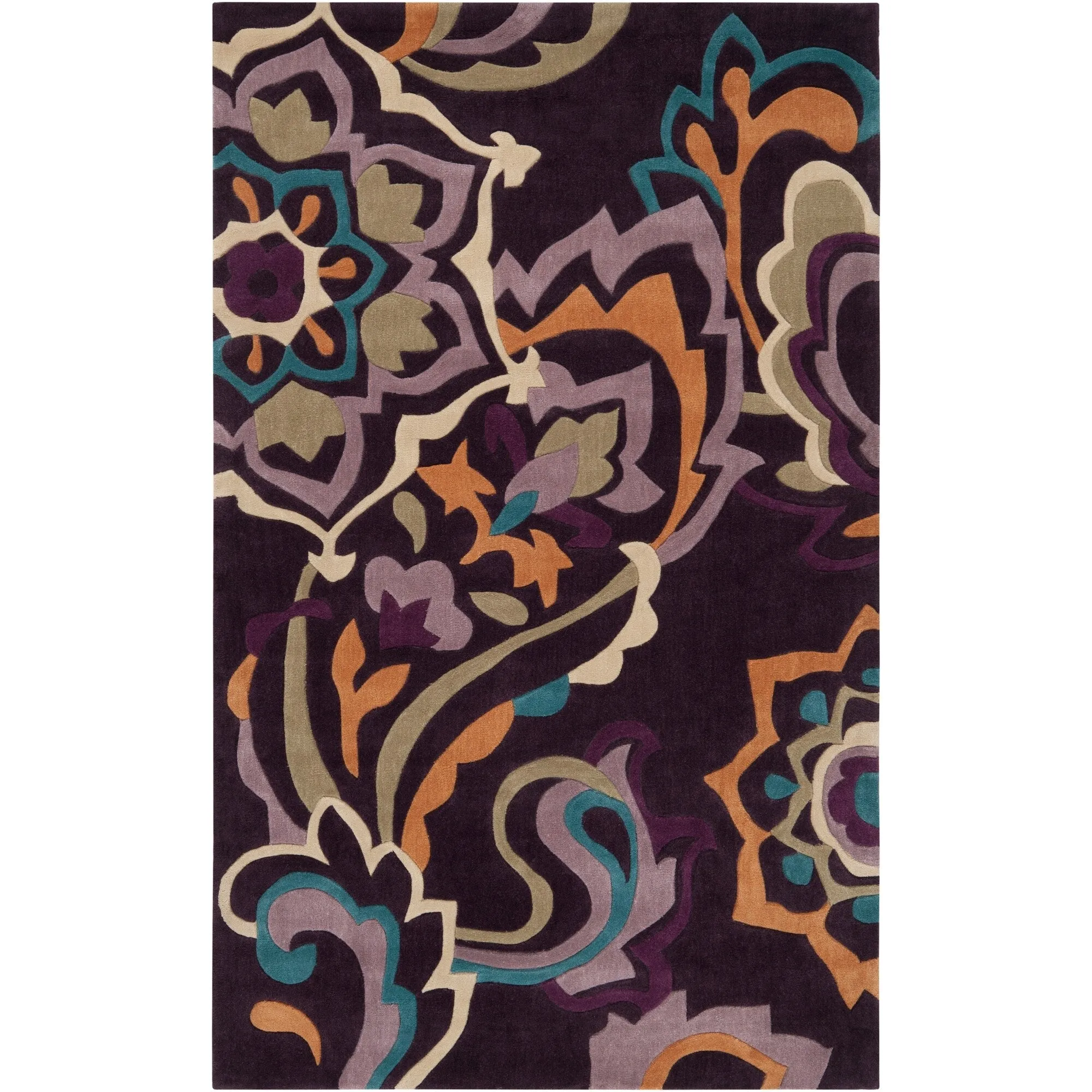 Hand-tufted Floral Contemporary Accent Area Rug