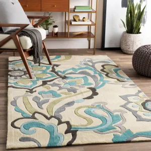 Hand-tufted Floral Contemporary Accent Area Rug