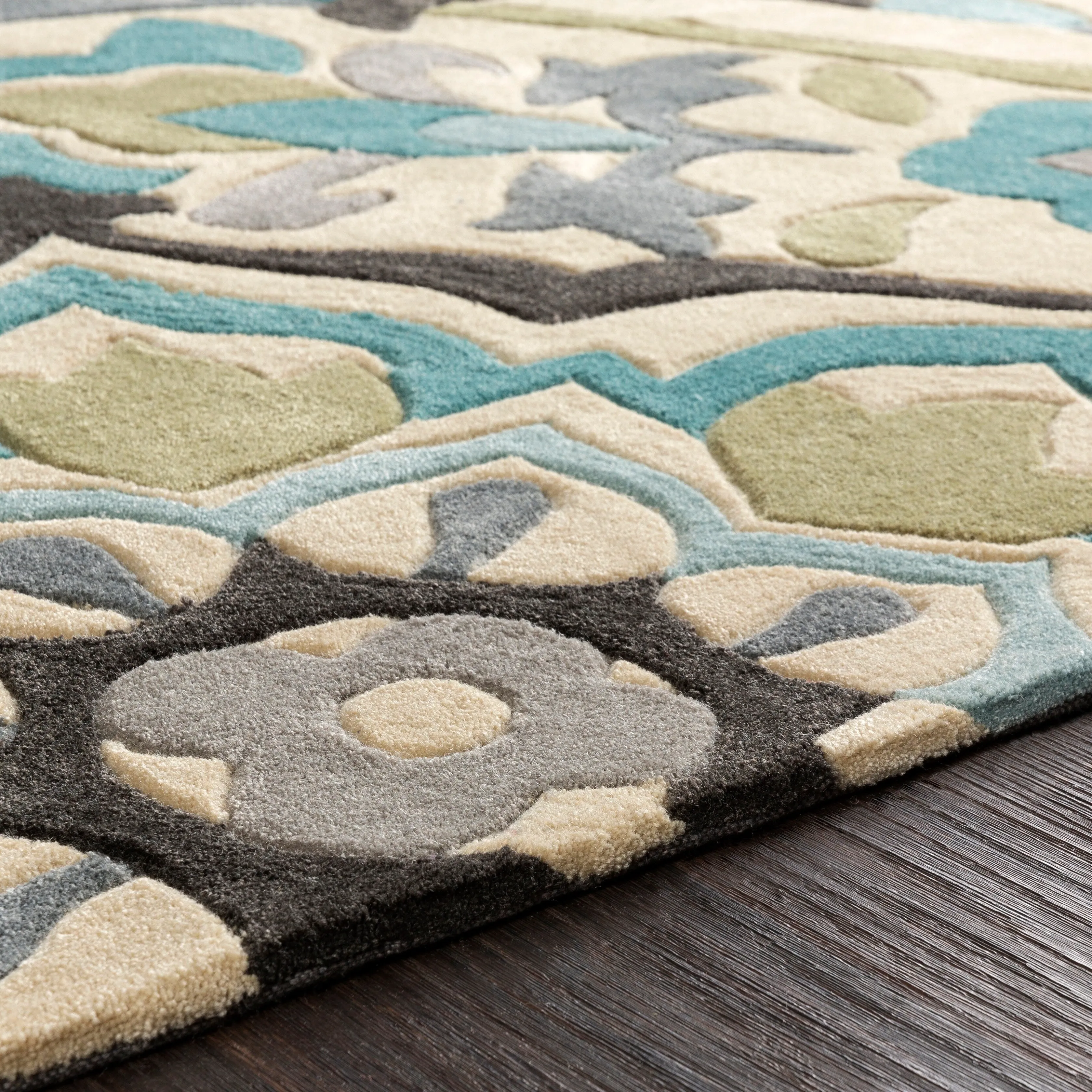 Hand-tufted Floral Contemporary Accent Area Rug