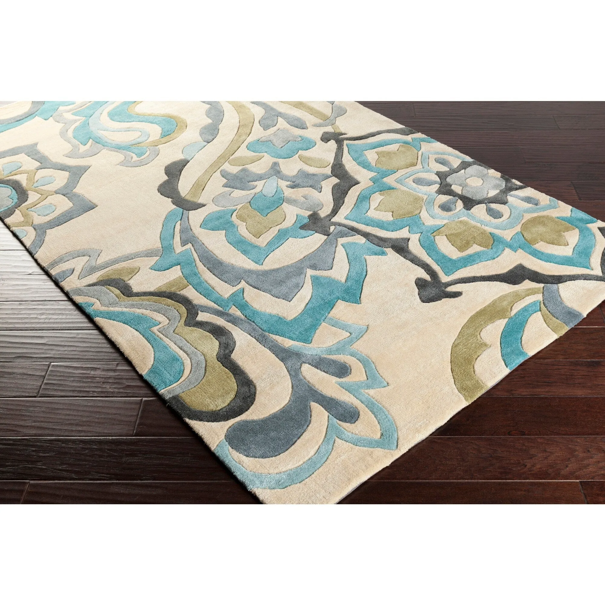 Hand-tufted Floral Contemporary Accent Area Rug