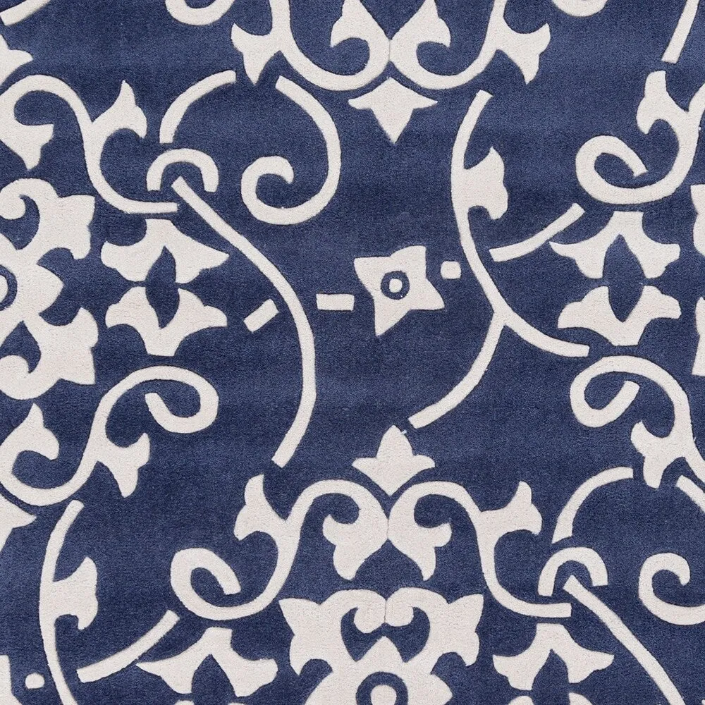 Hand-tufted Floral Contemporary Runner Area Rug