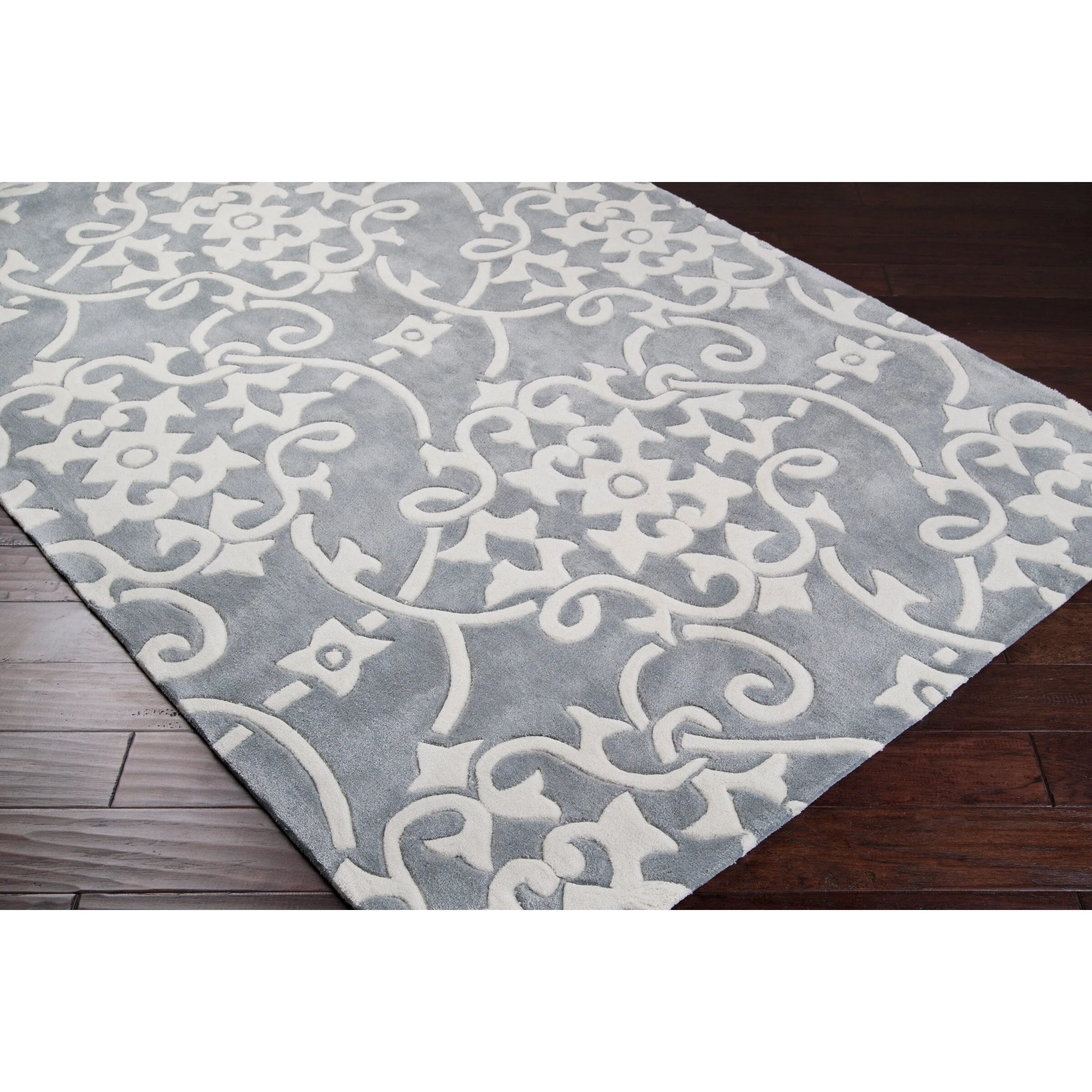 Hand-tufted Floral Contemporary Runner Area Rug