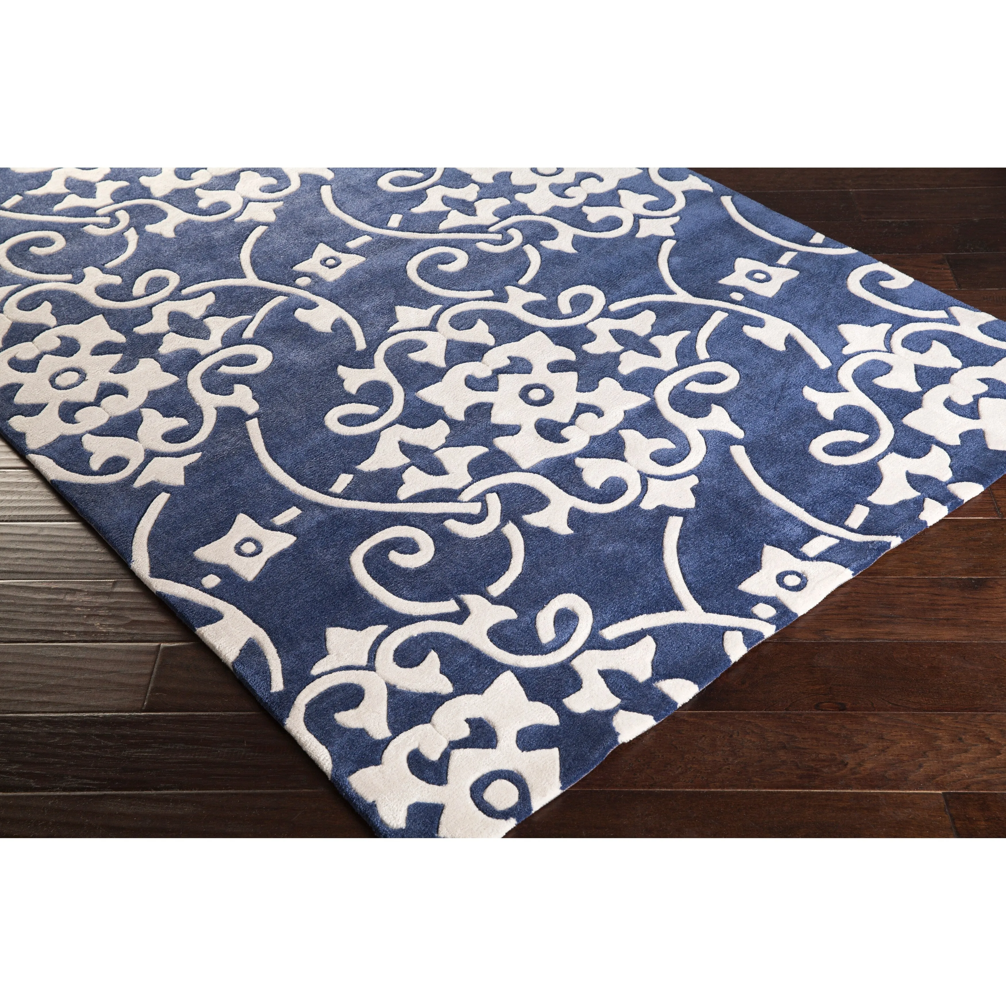 Hand-tufted Floral Contemporary Runner Area Rug