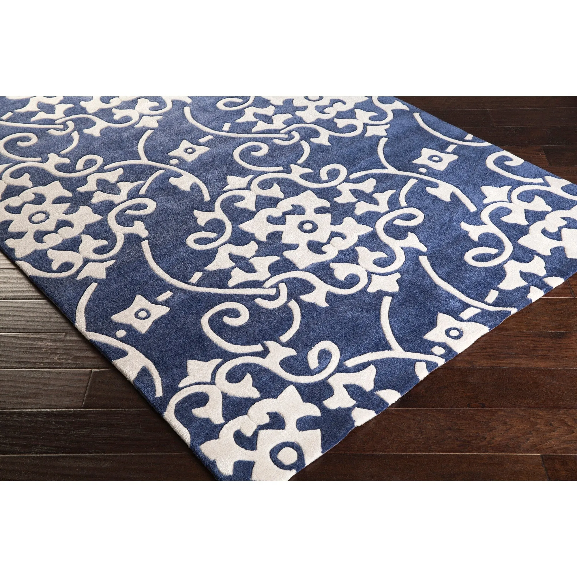Hand-tufted Floral Contemporary Runner Area Rug