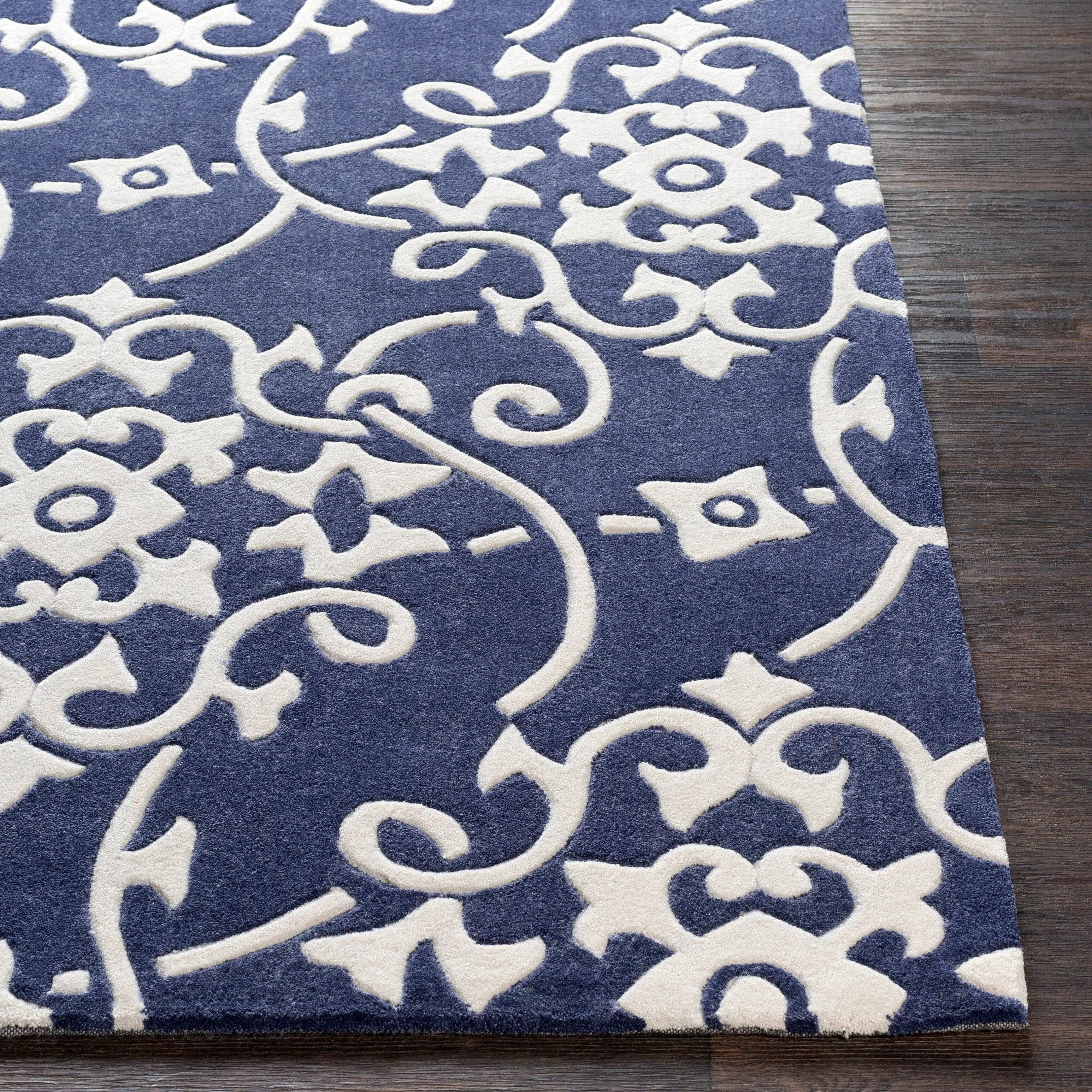 Hand-tufted Floral Contemporary Runner Area Rug