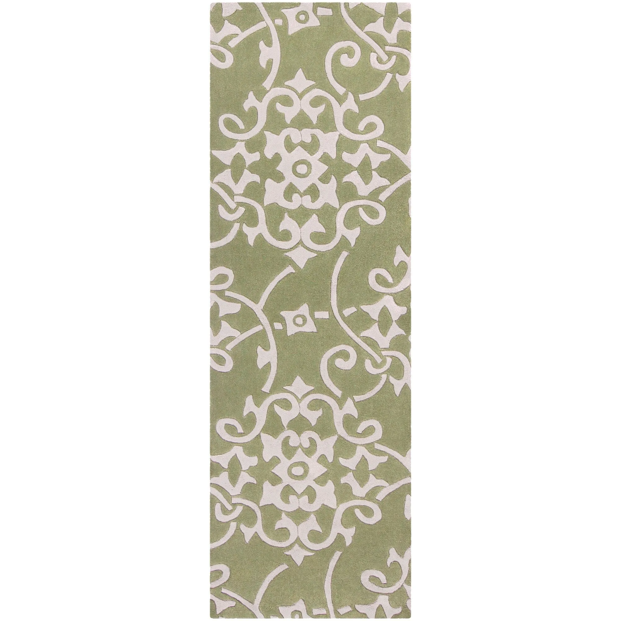 Hand-tufted Floral Contemporary Runner Area Rug