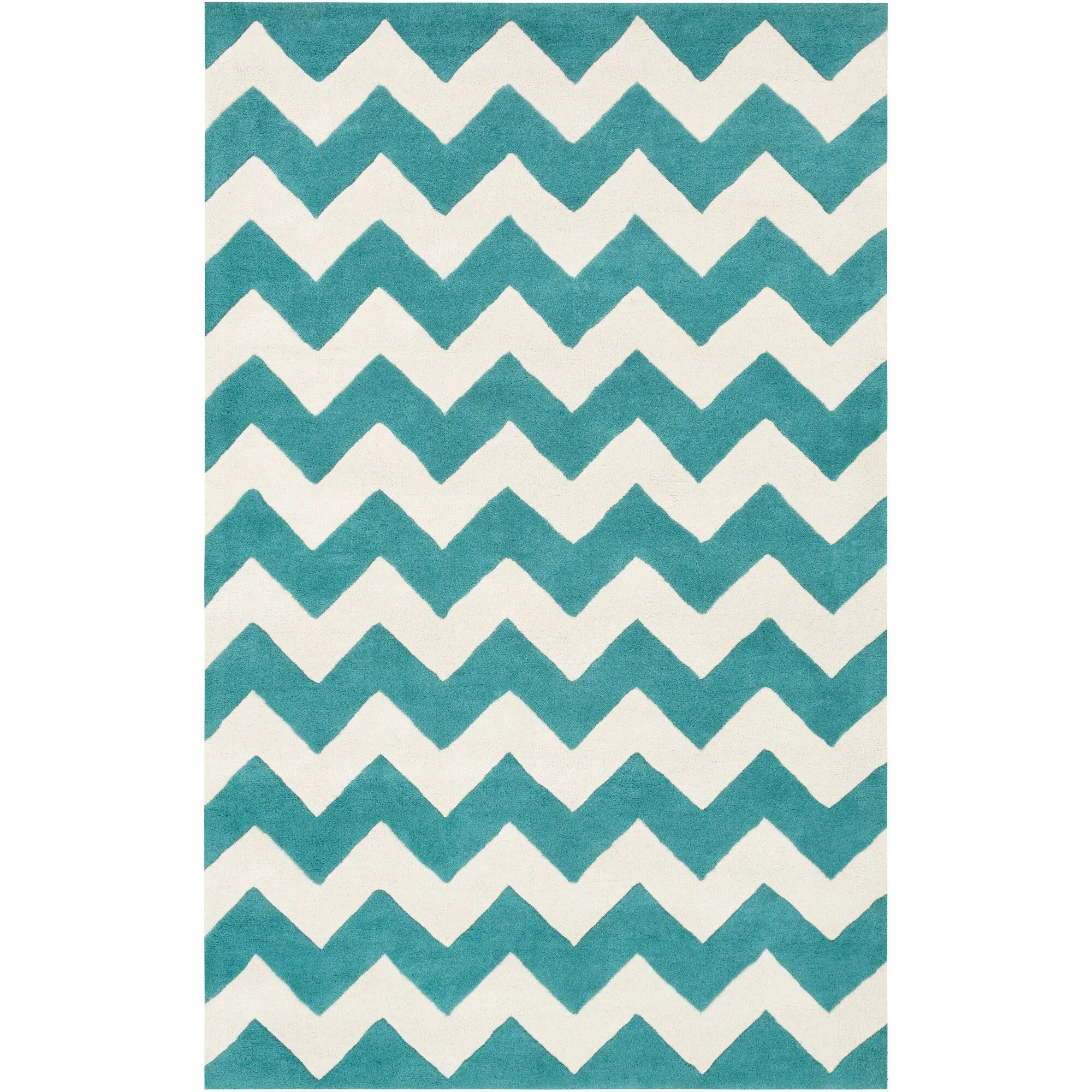 Hand-Tufted Luci Chevron Wool Rug