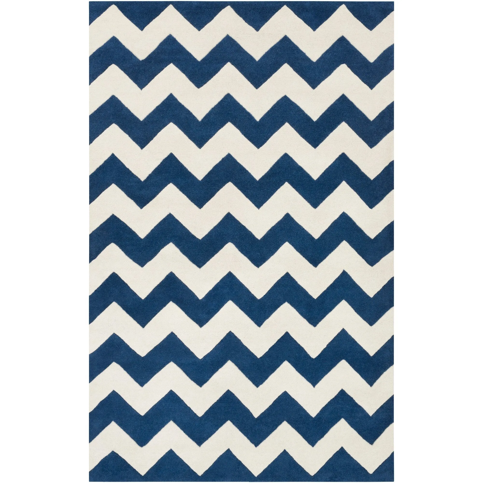 Hand-Tufted Luci Chevron Wool Rug