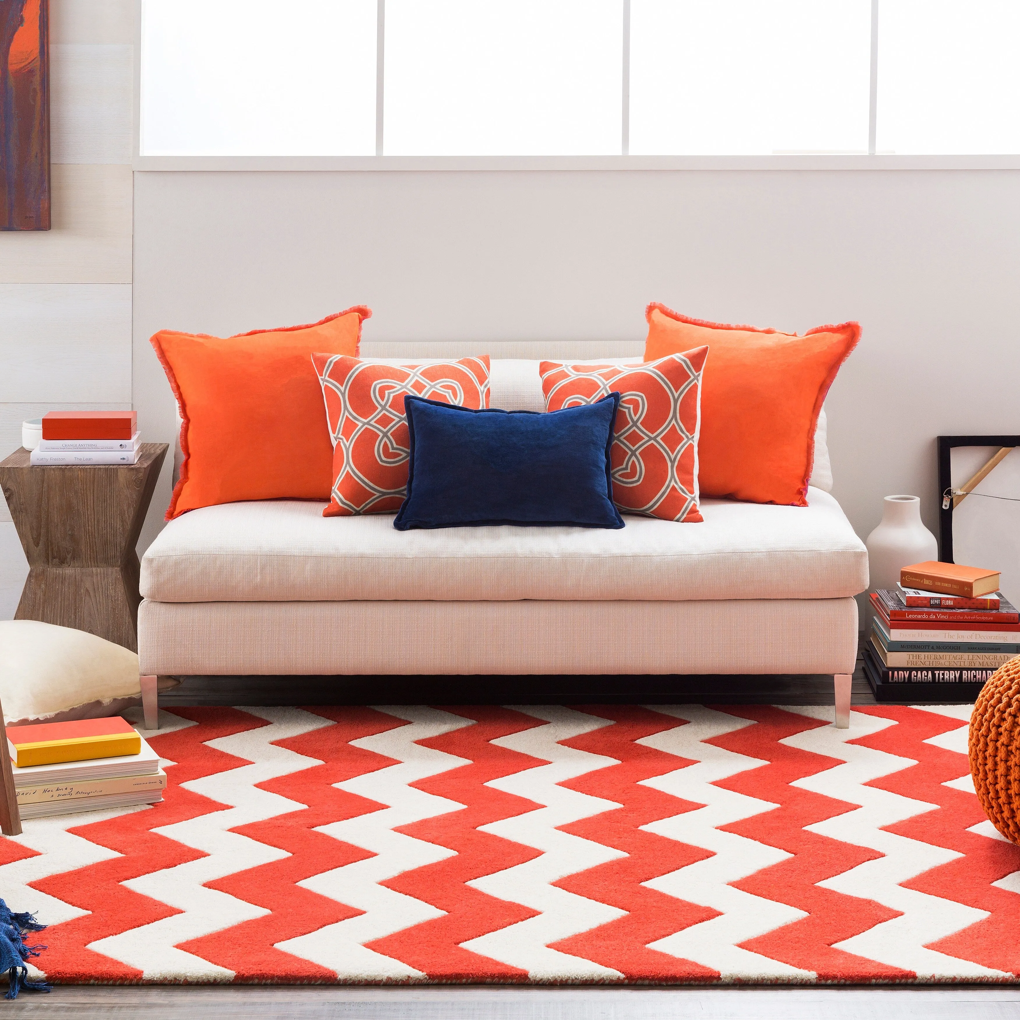 Hand-Tufted Luci Chevron Wool Rug