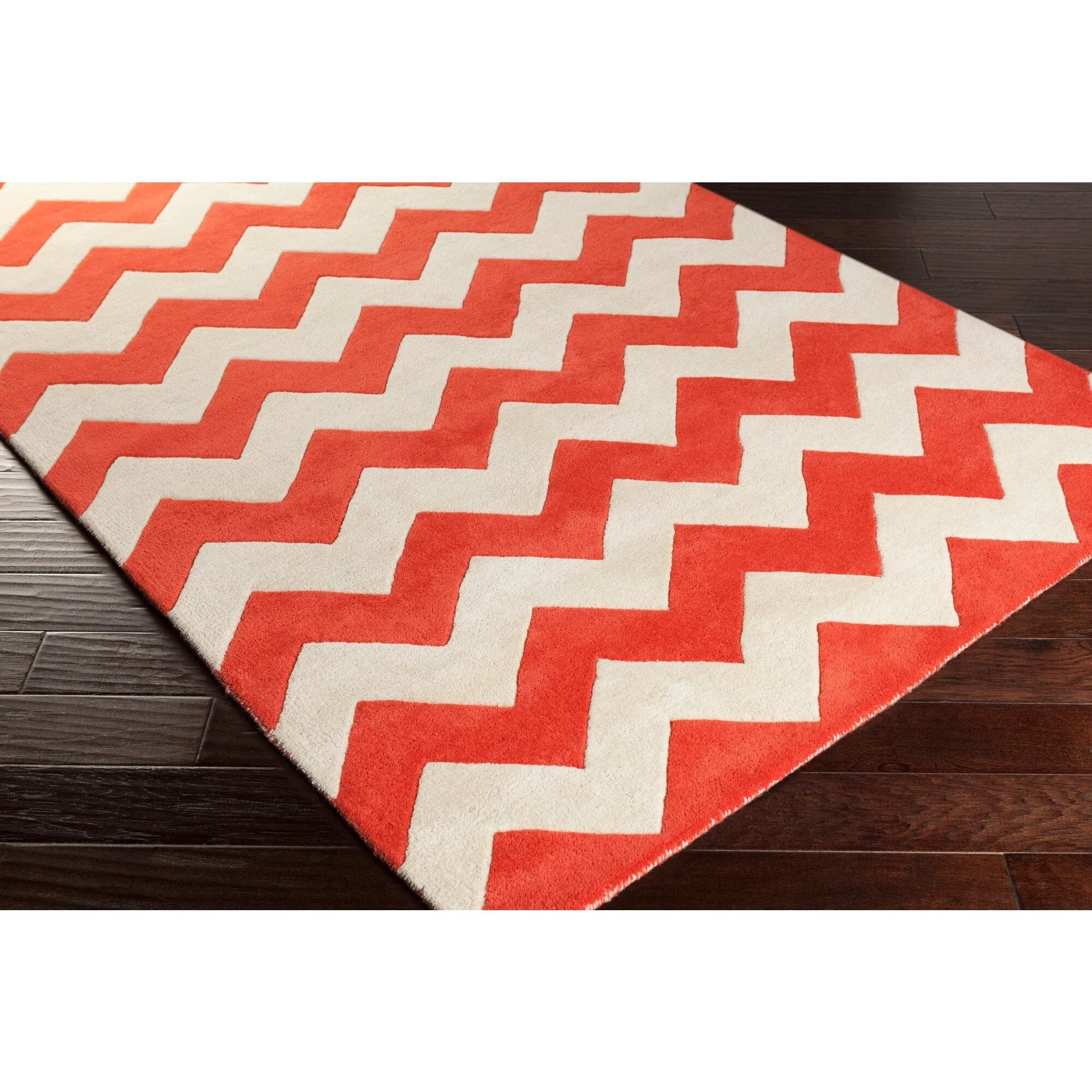 Hand-Tufted Luci Chevron Wool Rug