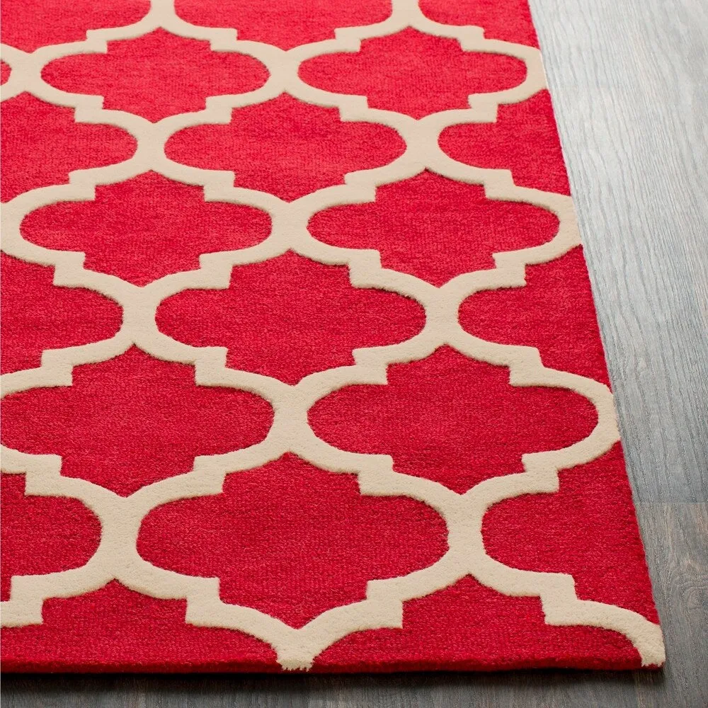 Hand-Tufted Till Moroccan Trellis Wool Rug - 9' x 13'
