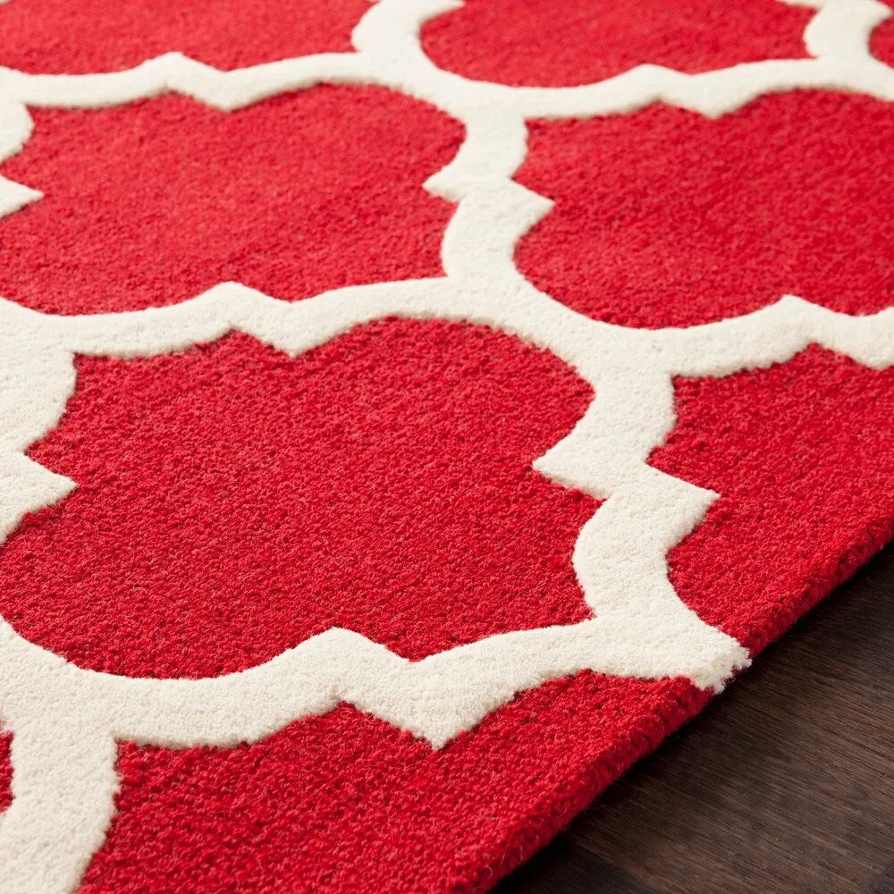 Hand-Tufted Till Moroccan Trellis Wool Rug - 9' x 13'