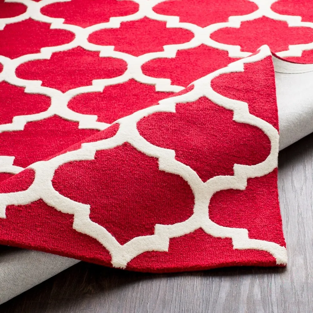 Hand-Tufted Till Moroccan Trellis Wool Rug - 9' x 13'