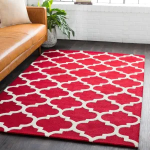 Hand-Tufted Till Moroccan Trellis Wool Rug - 9' x 13'