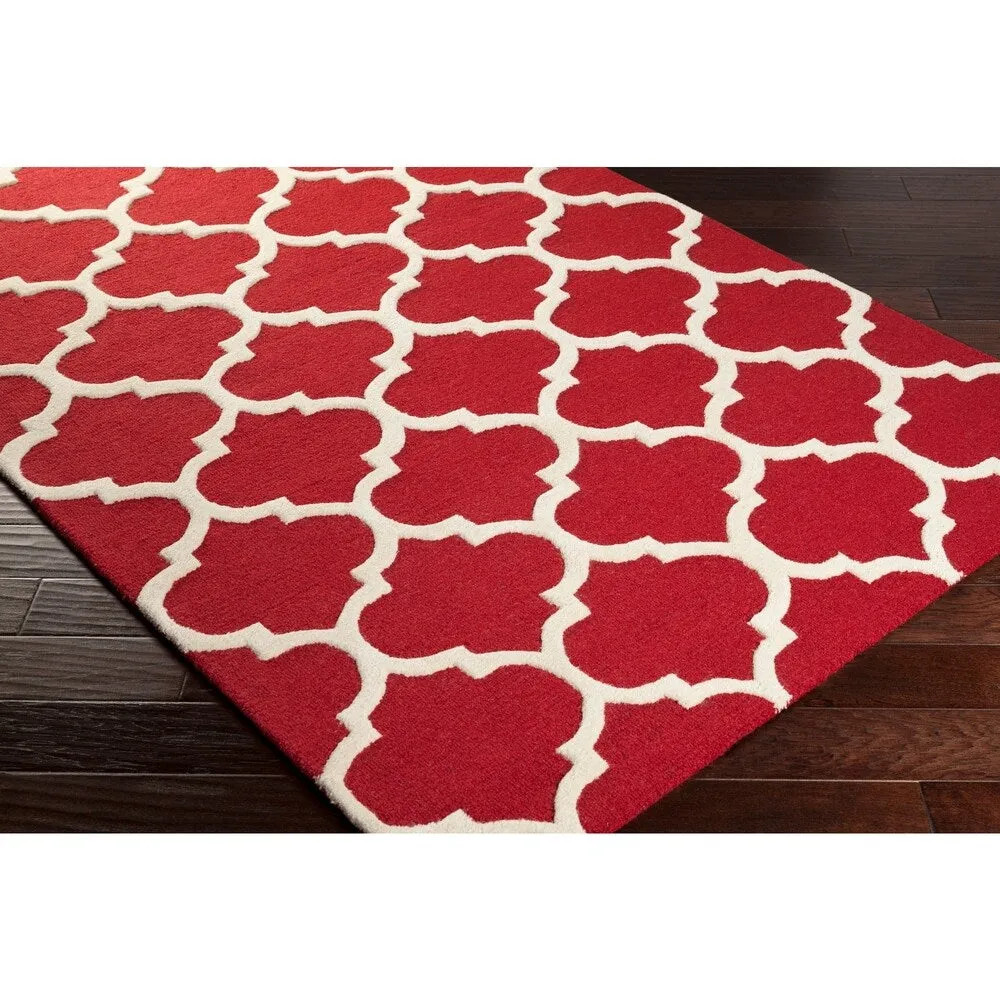 Hand-Tufted Till Moroccan Trellis Wool Rug - 9' x 13'
