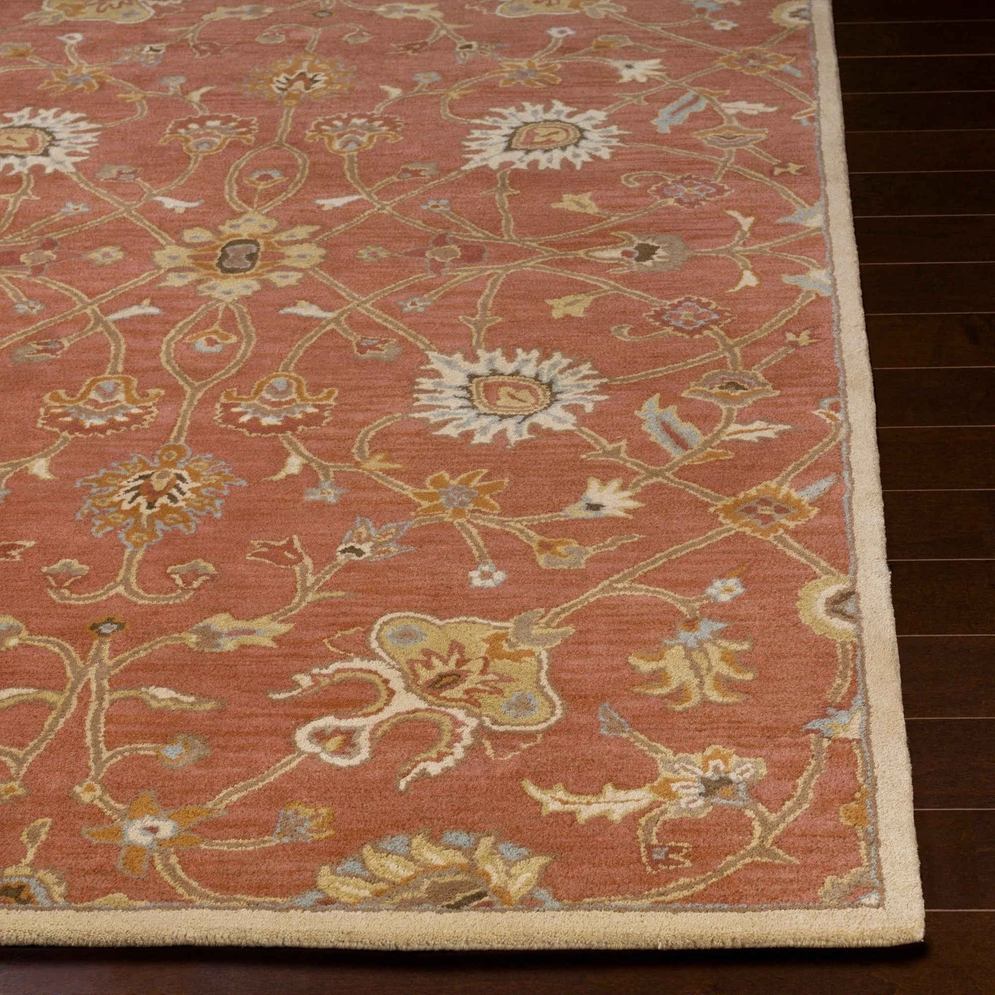 Hand-tufted Trey Traditional Wool Area Rug