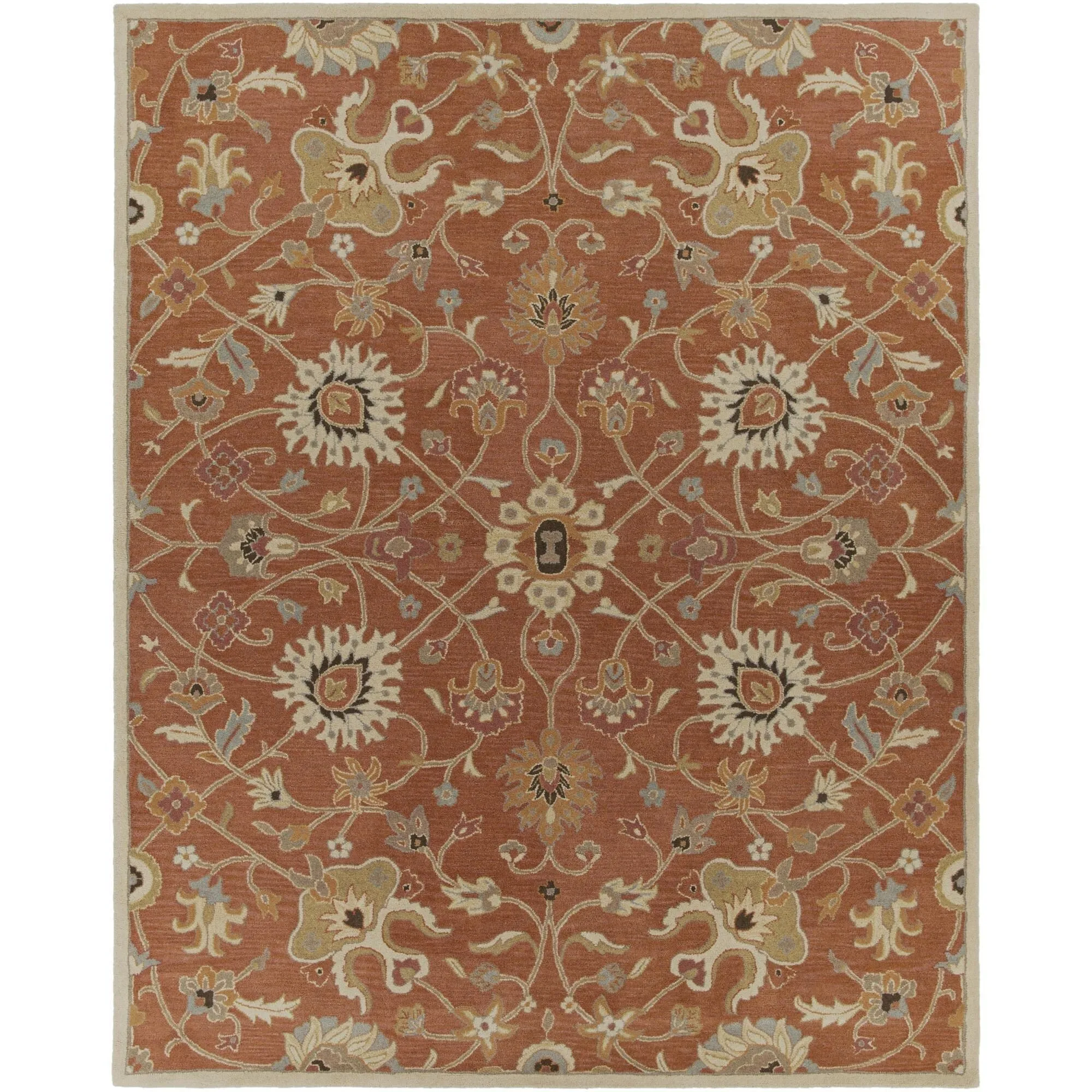 Hand-tufted Trey Traditional Wool Area Rug