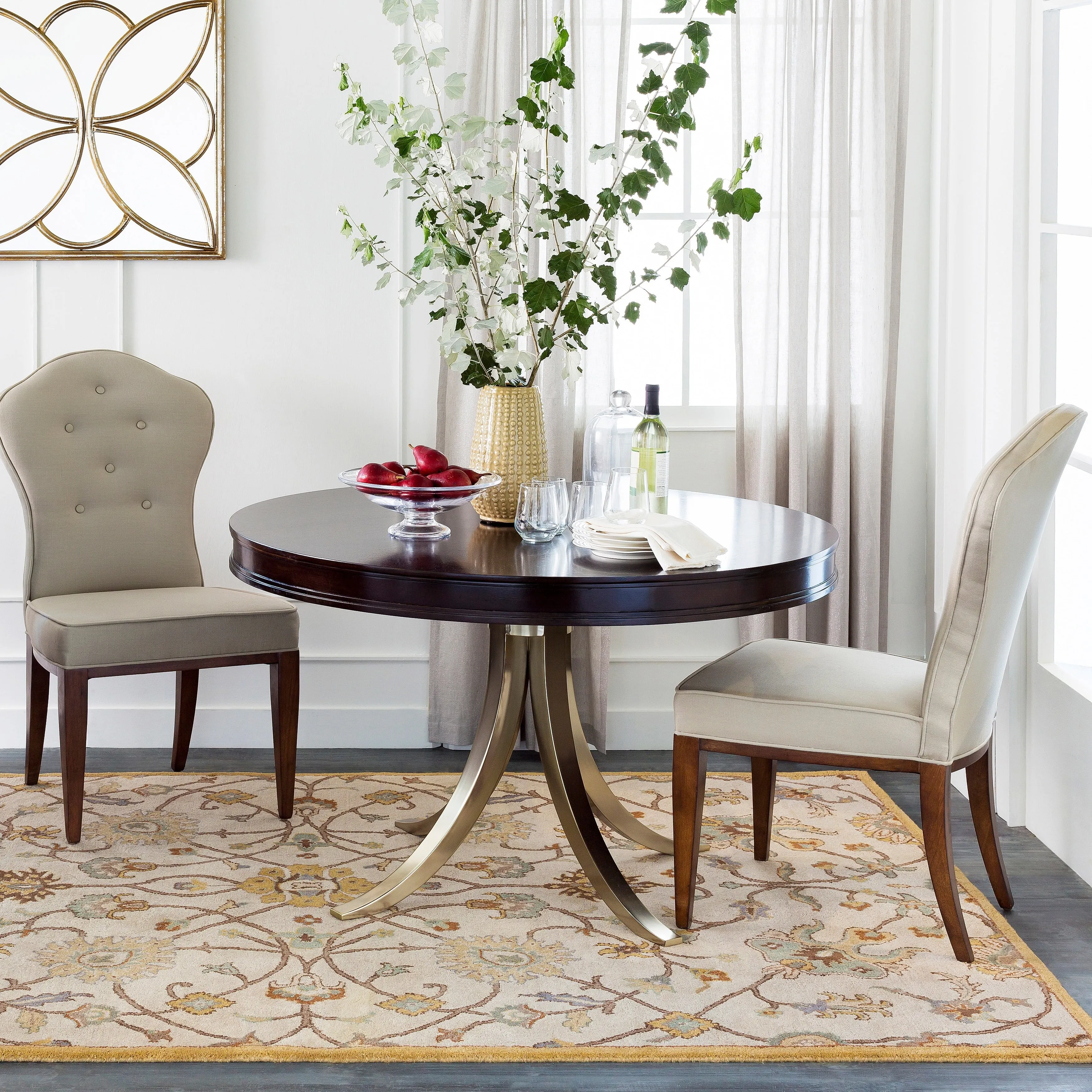Hand-tufted Trey Traditional Wool Area Rug