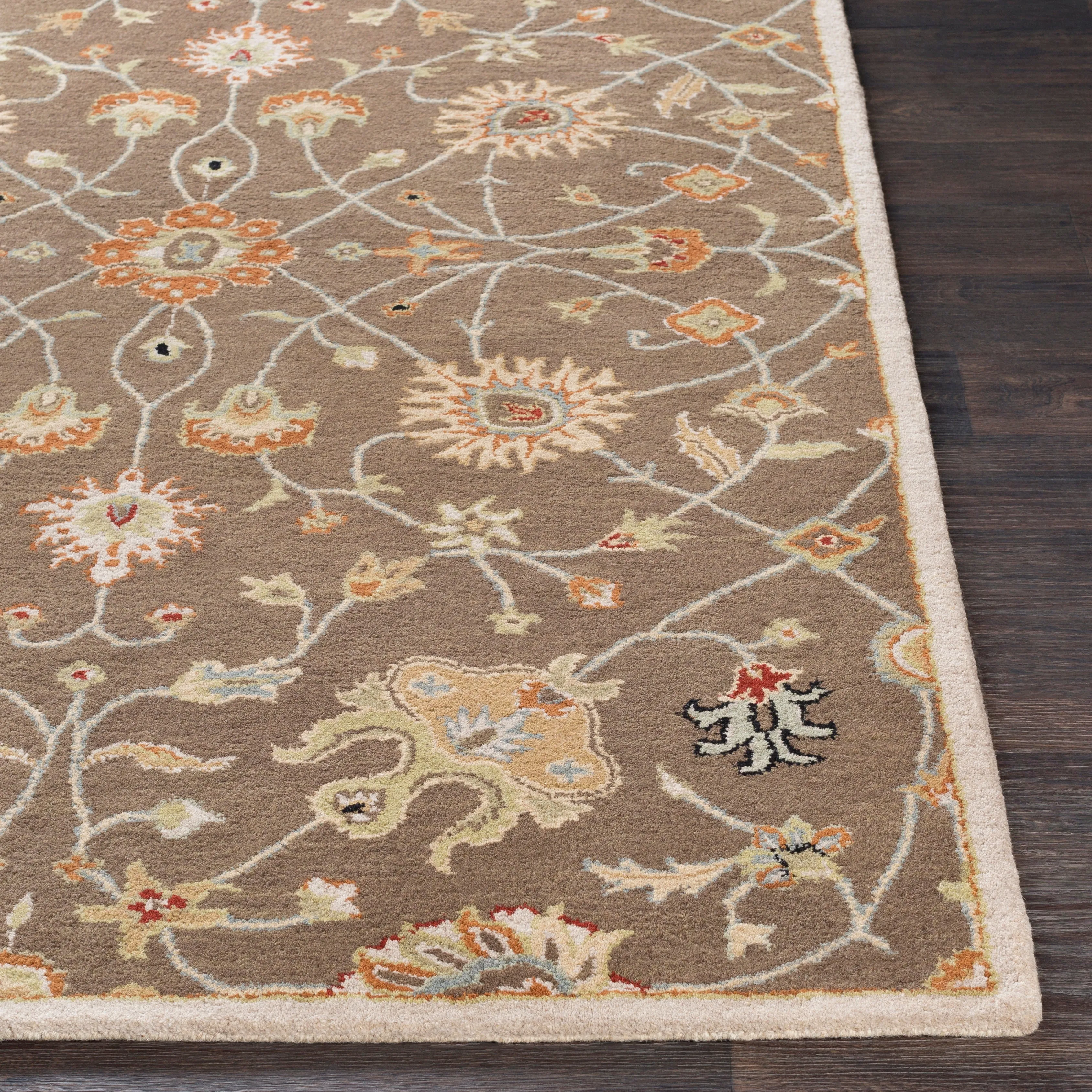 Hand-tufted Trey Traditional Wool Area Rug