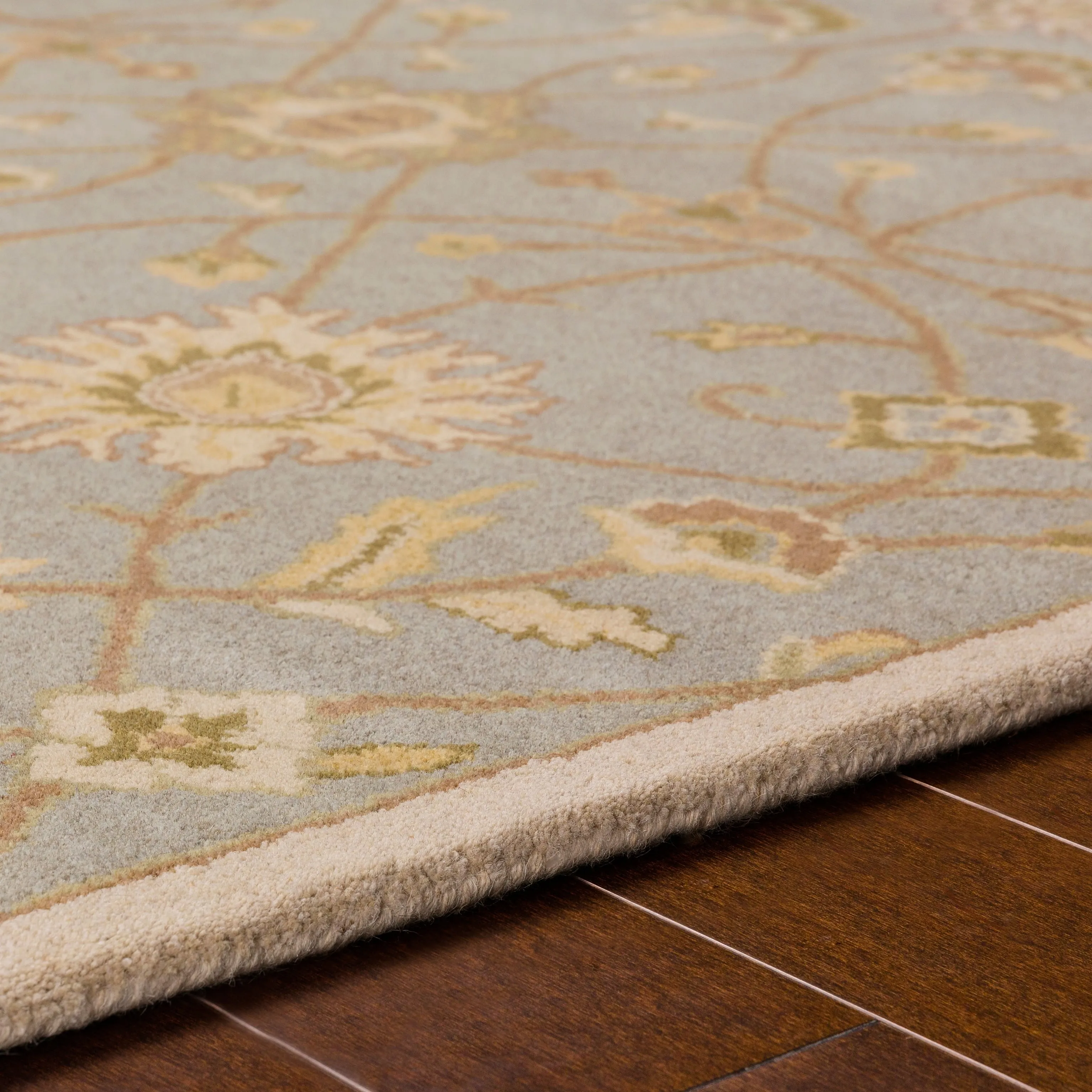 Hand-tufted Trey Traditional Wool Area Rug
