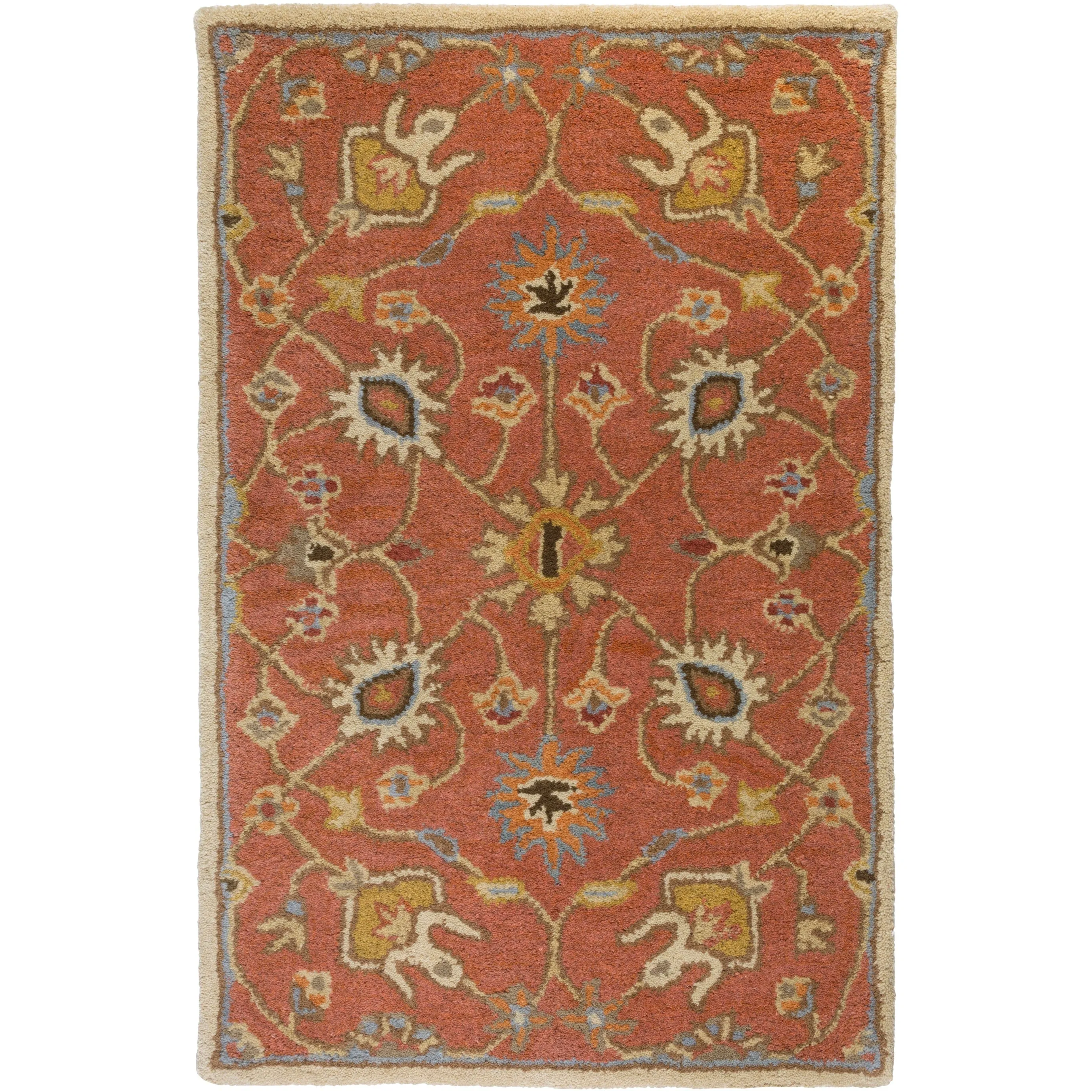 Hand-tufted Trey Traditional Wool Area Rug