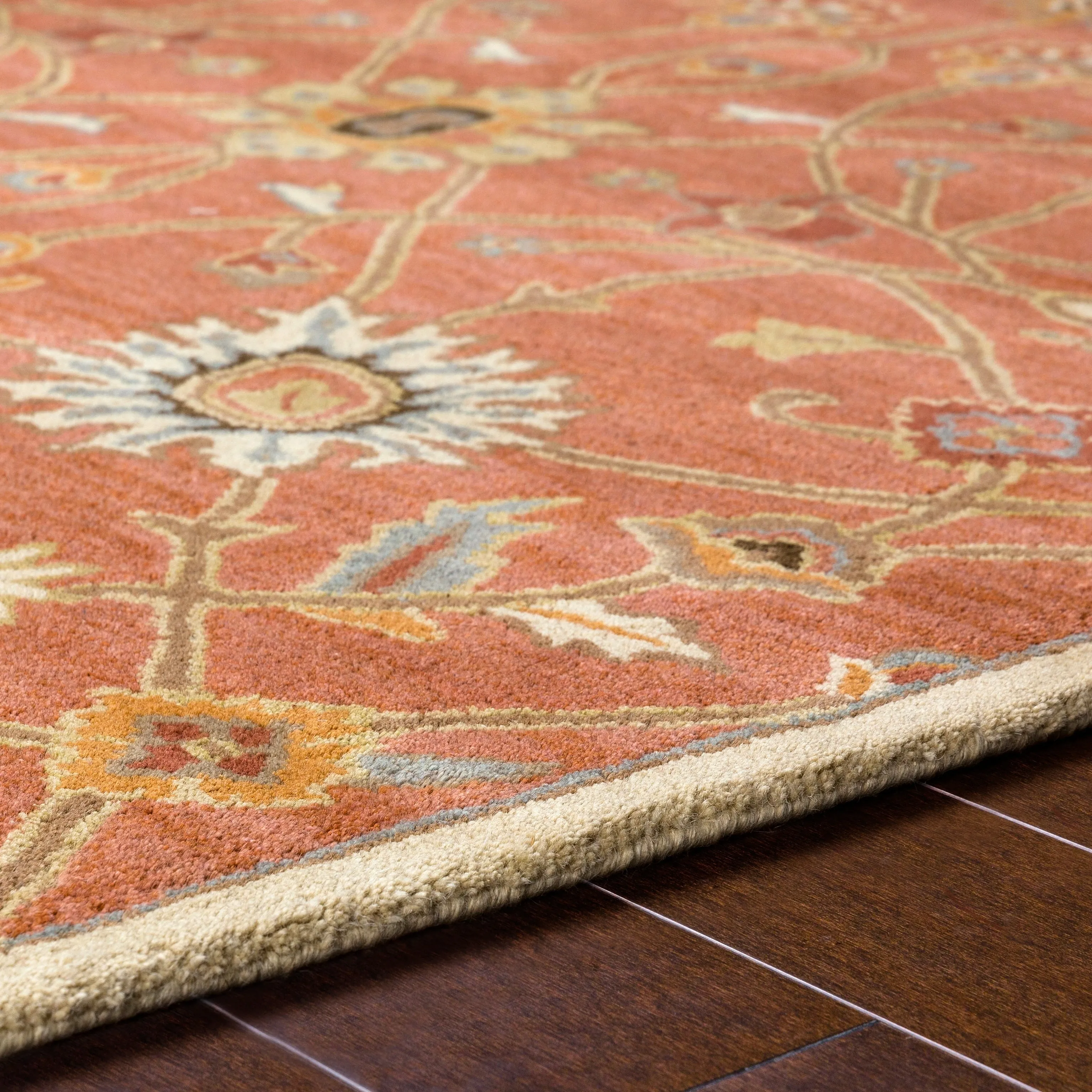 Hand-tufted Trey Traditional Wool Area Rug