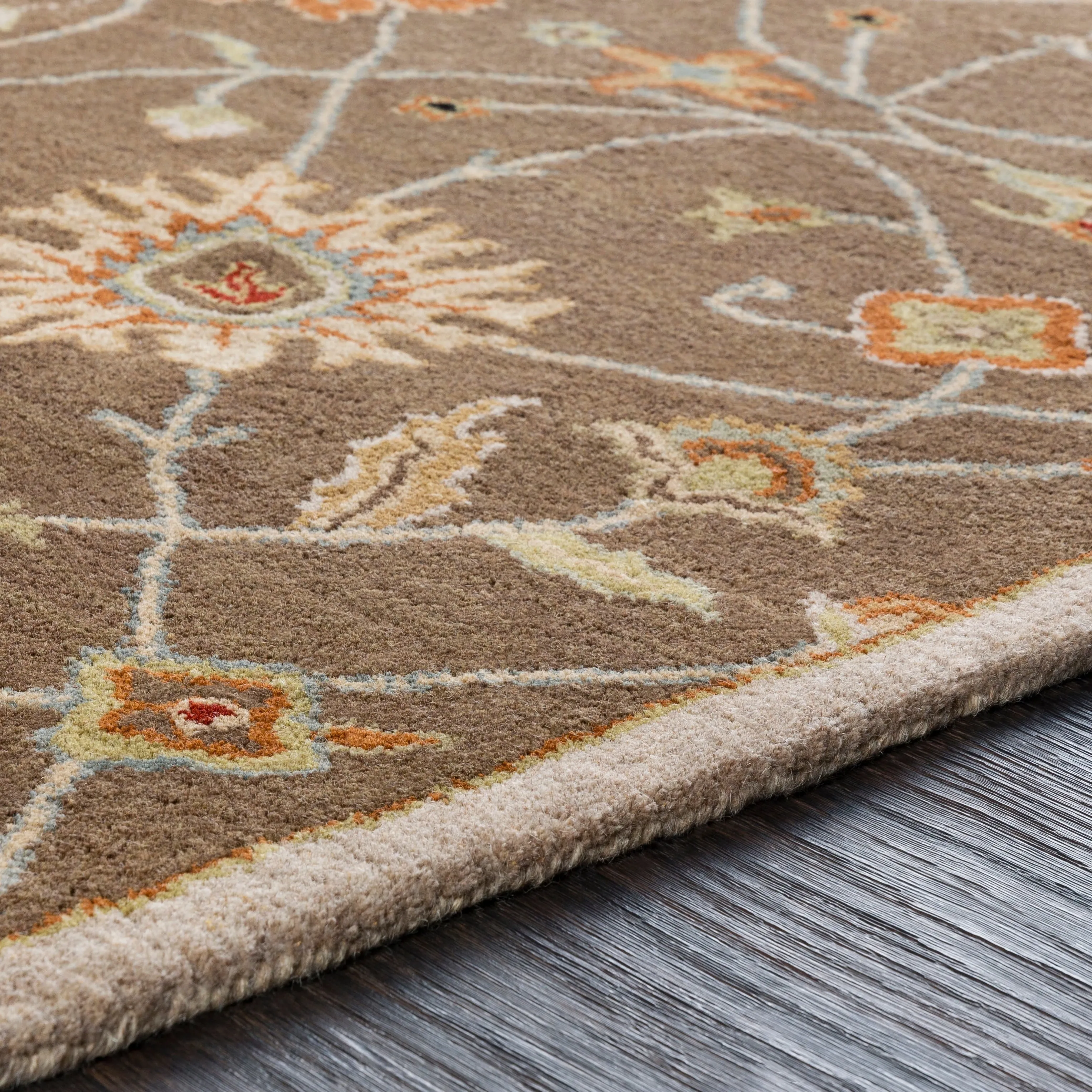 Hand-tufted Trey Traditional Wool Area Rug