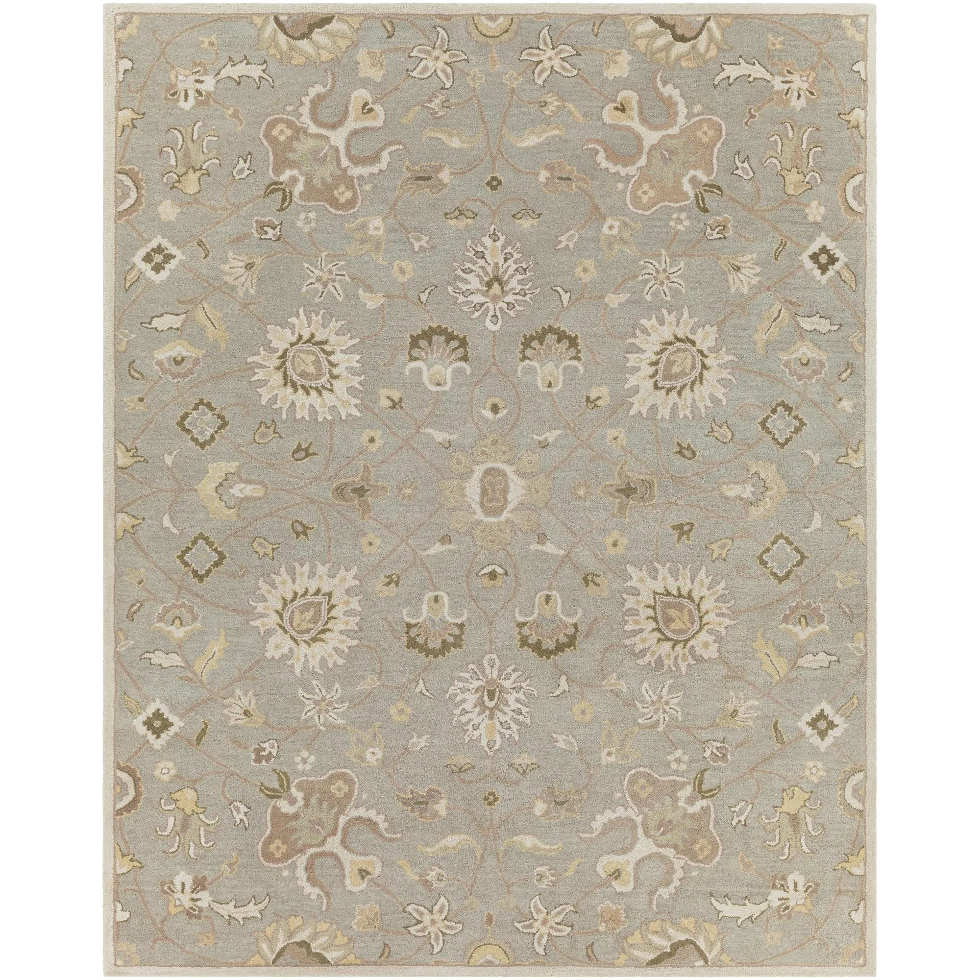 Hand-tufted Trey Traditional Wool Area Rug